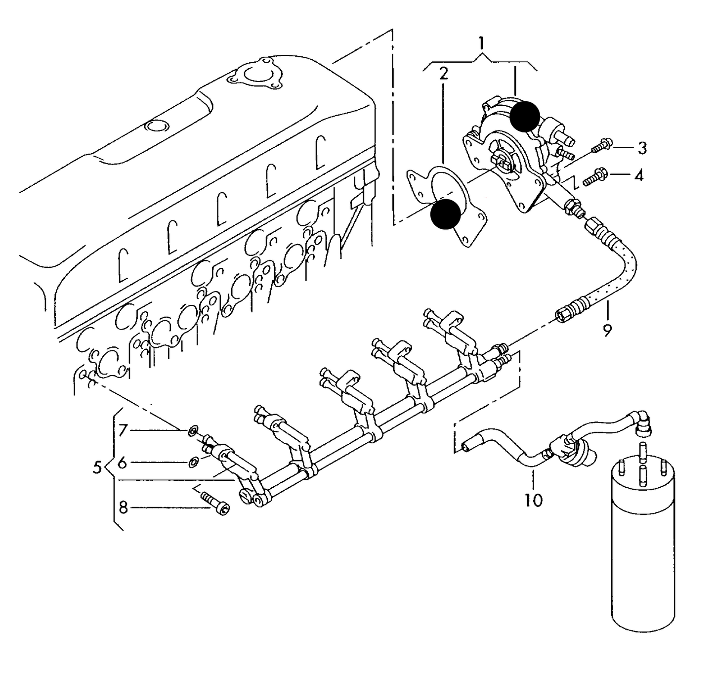 116184 Fuel & Vacuum Pump with Gasket AXD,AXE,BNZ, BPC