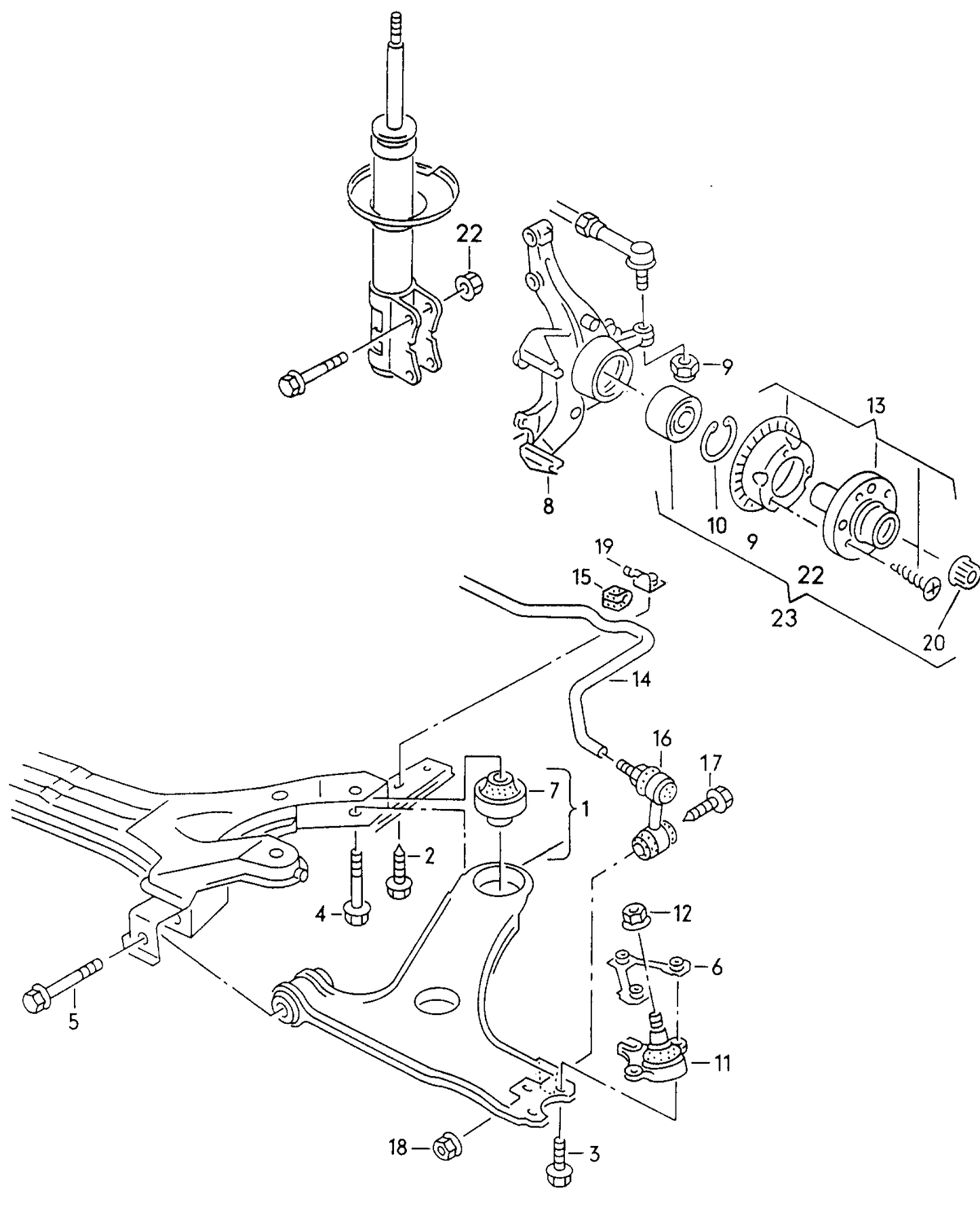 103035 Ball Joint-Lower Left/Right Golf mk3 GTI/VR6