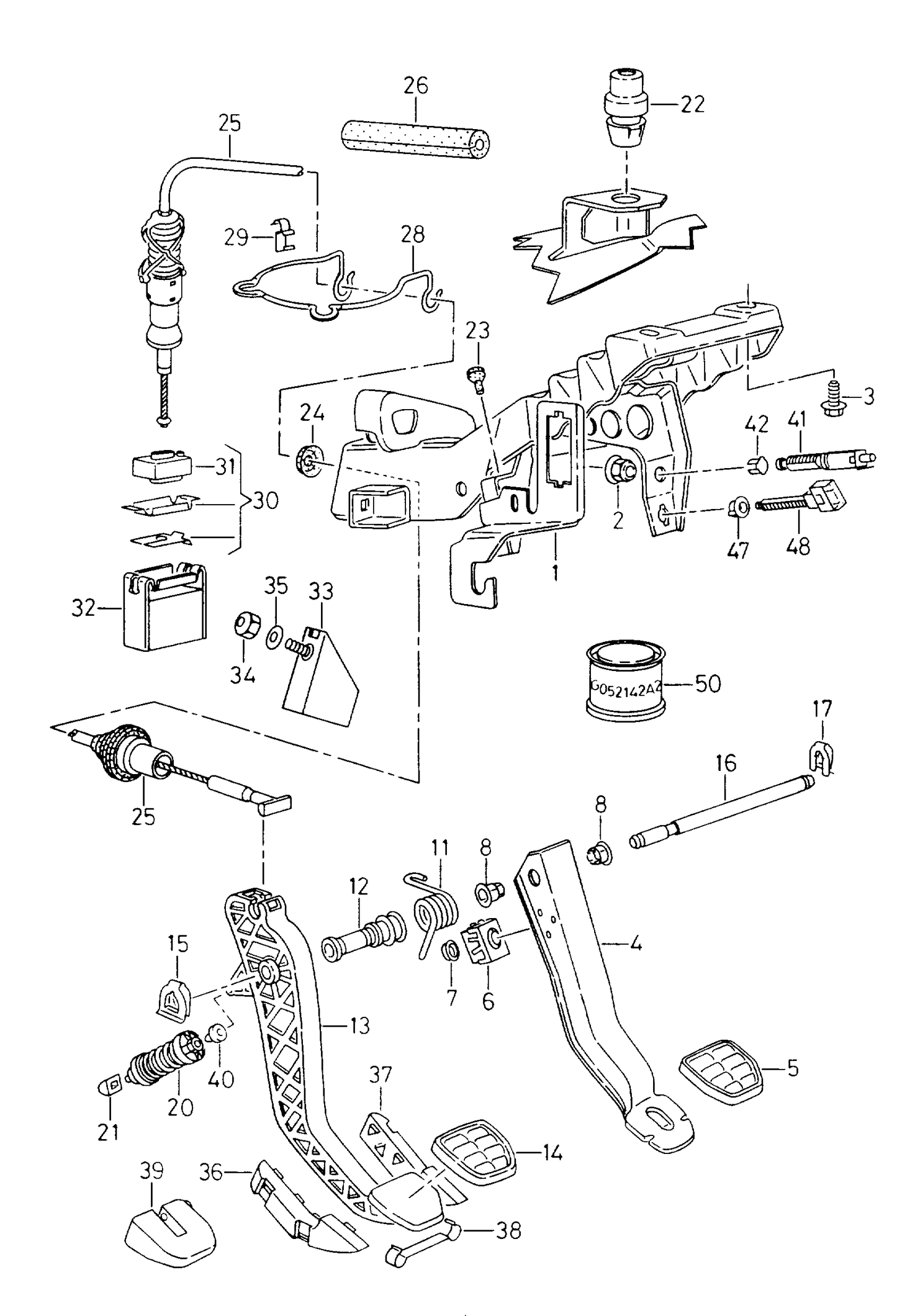 109716 Set of Fixing Parts for Clutch Cable