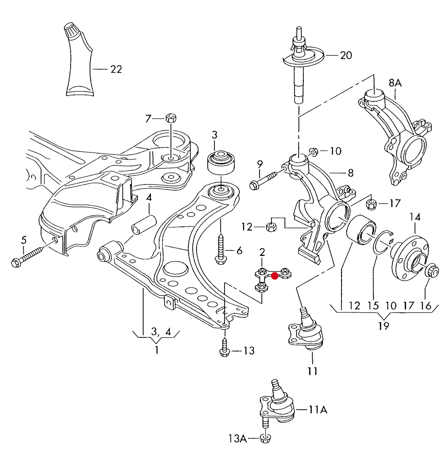 108158 Febi Ball Joint Lock Plate