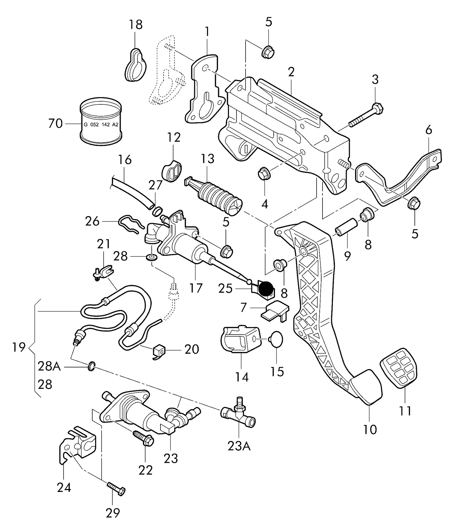 114422 Febi CLIP for Clutch Master Cylinder