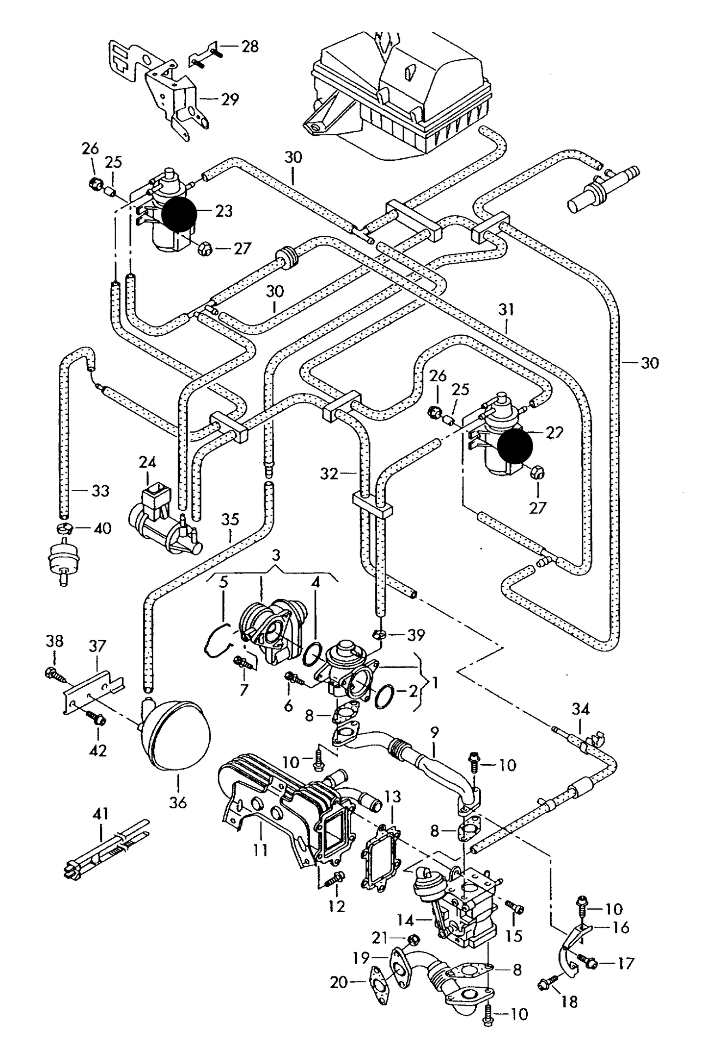 639904 Pressure Converter 'Black top' AXB,AXC