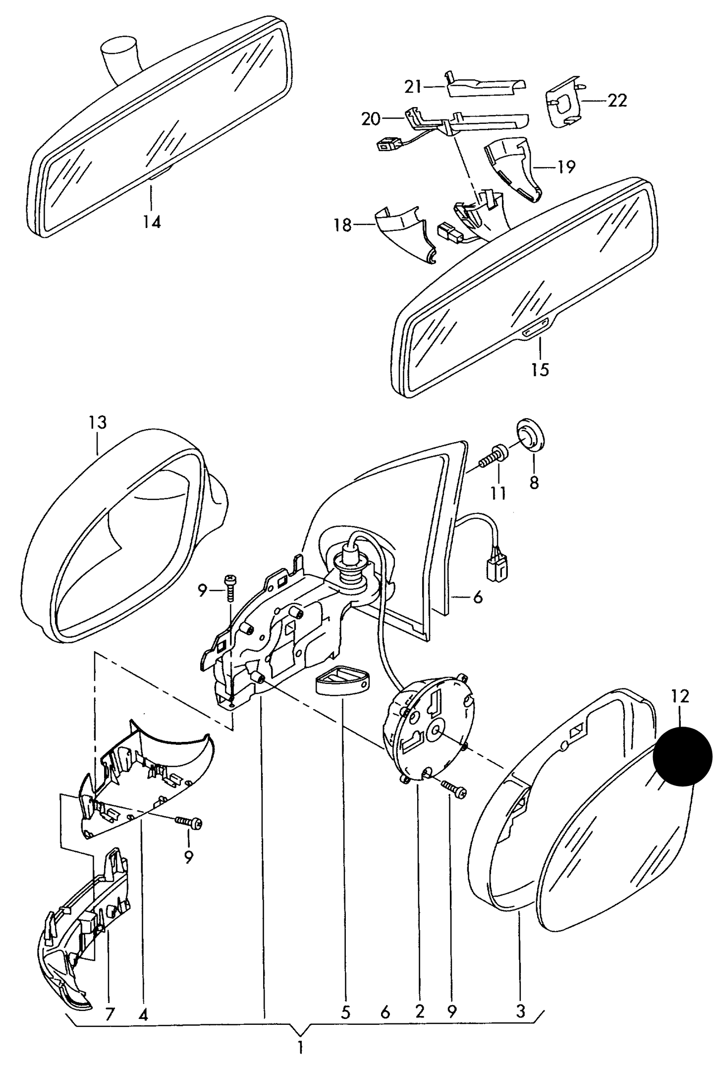MG628R Aftermarket Door Mirror Glass-Right Heated/Aspherical