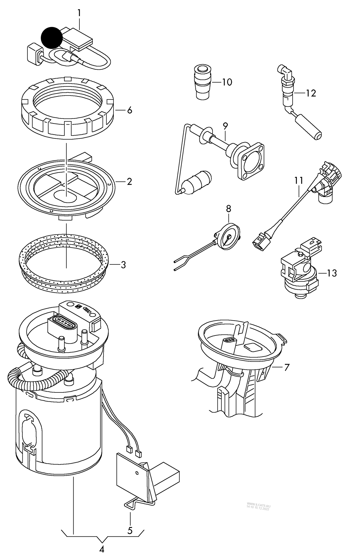 115834 Control unit for fuel pump FSI
