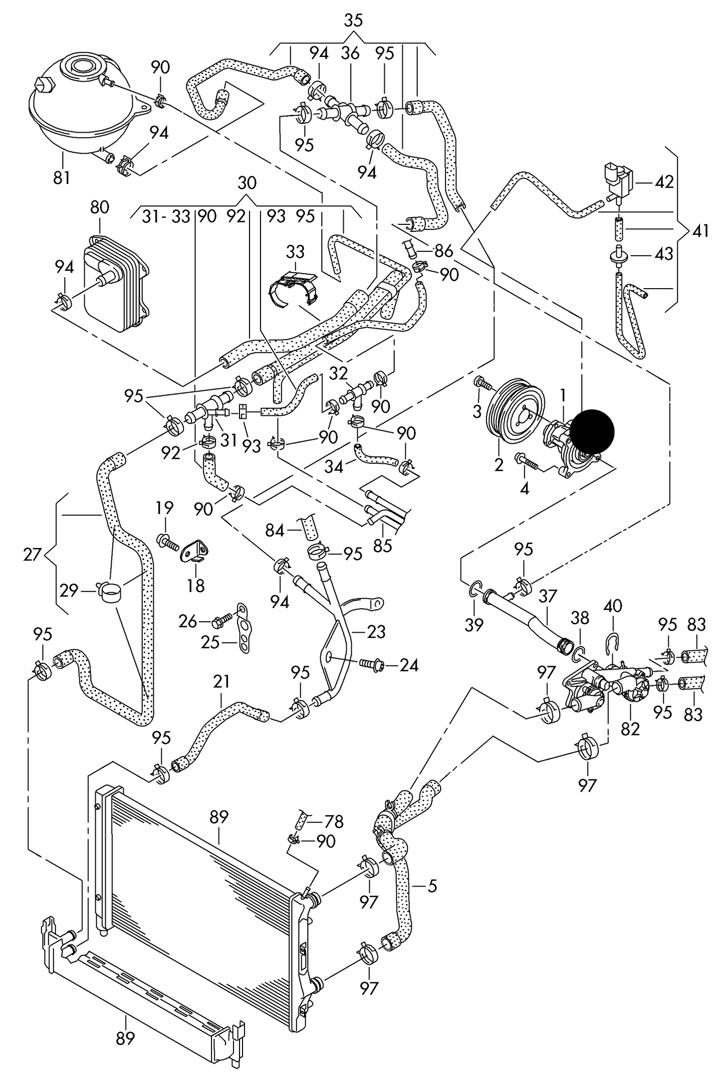 115447 Water pump vag 1.2Tfsi