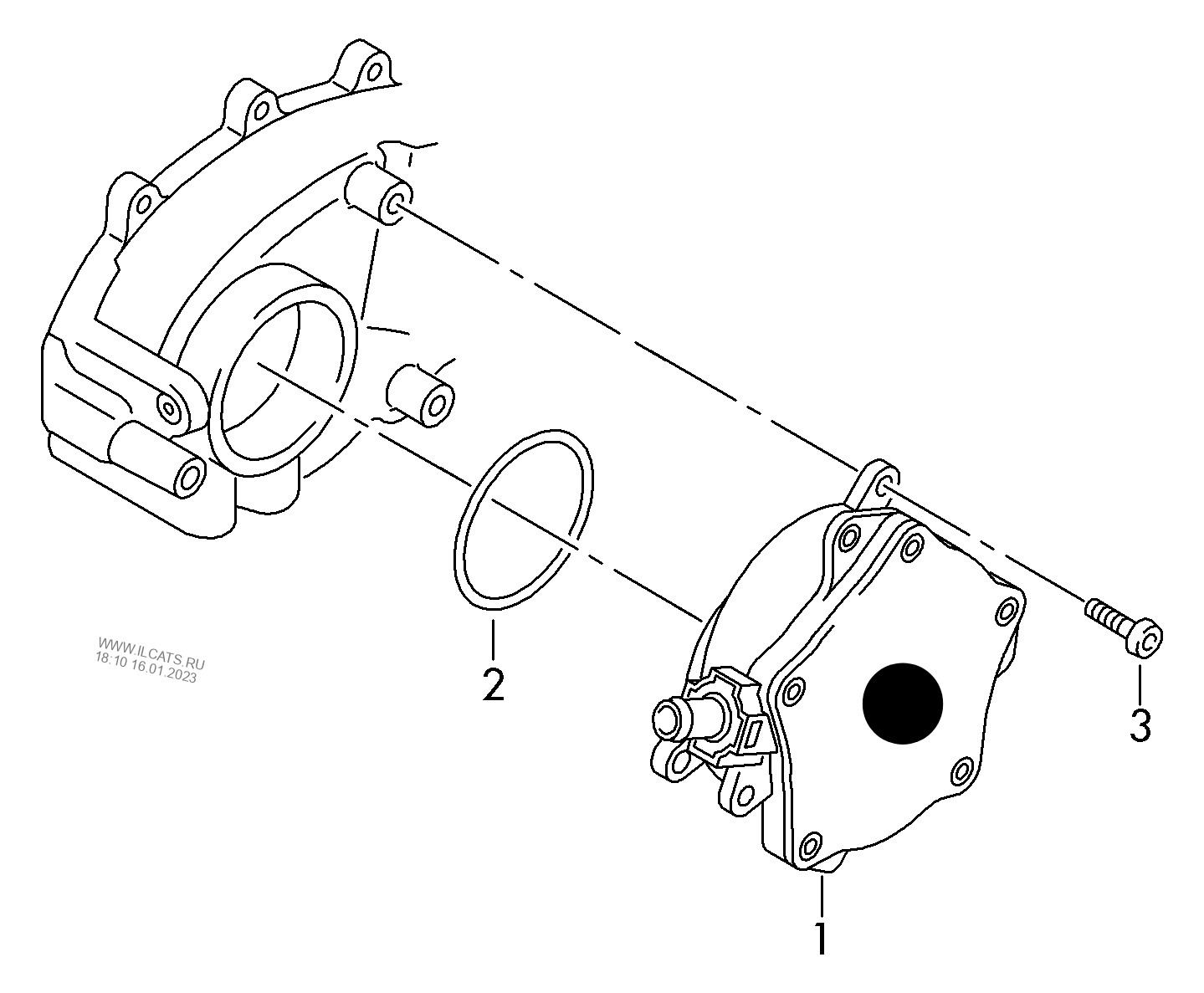 116183 Vacuum pump petrol eng.+ CDLC,CDLF 2.0 ltr.