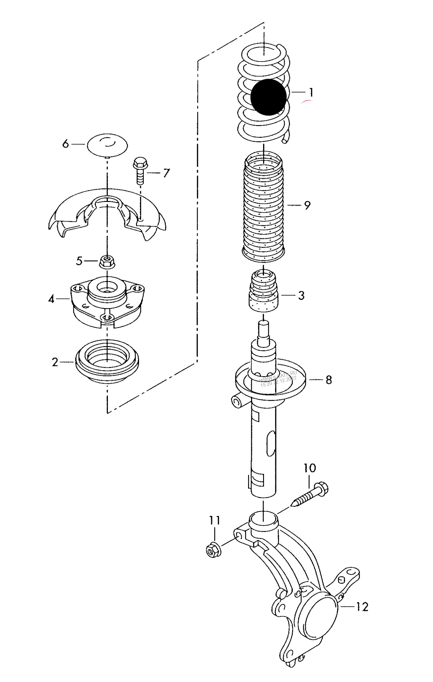 ACS1735 CD-Continental Front Sports Coil Spring 2 paint marks 2 paint marks red grey PR-L35