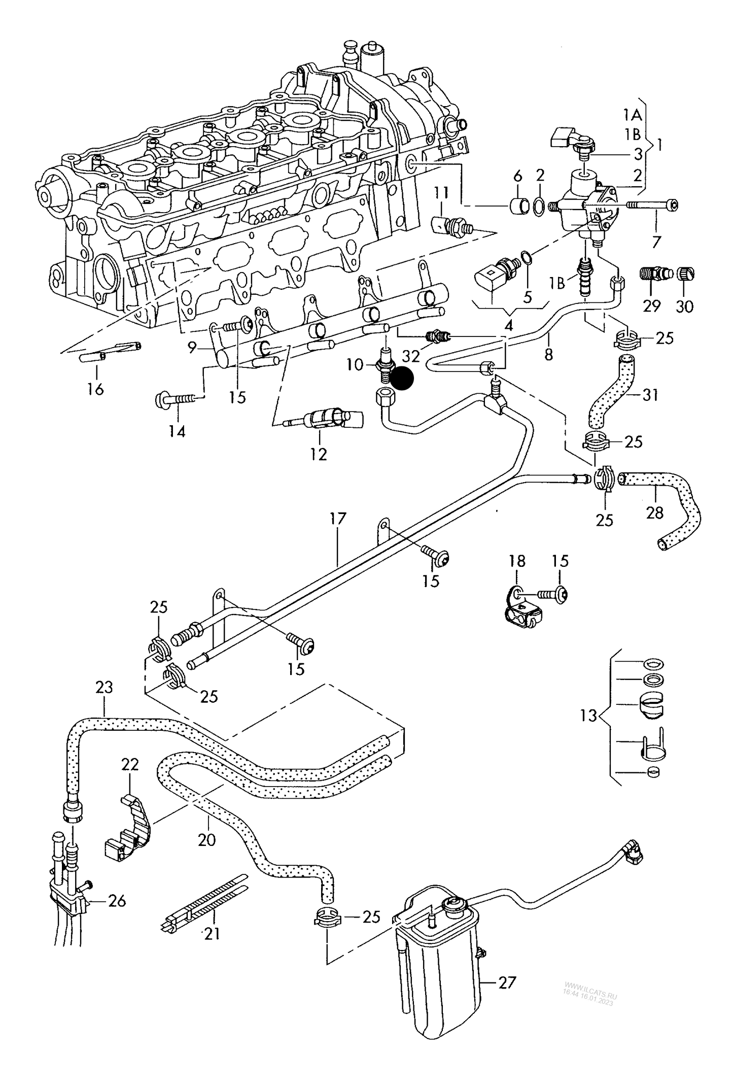 31108 GENUINE injection valve also use: 06D 998 907 4-cylinder+ CDLC,CDLF 2.0 ltr.