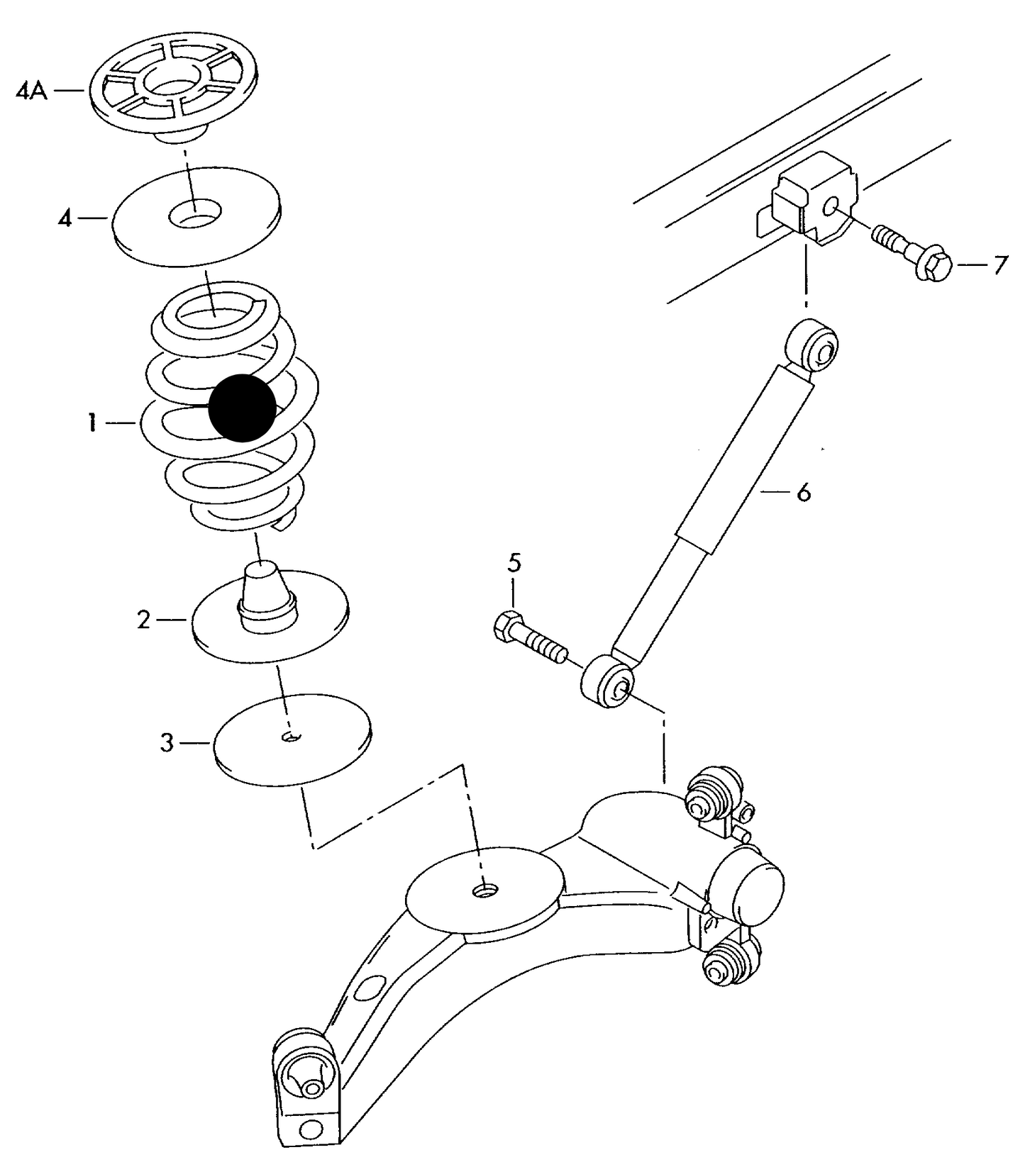 ACS1296 Rear coil spring saloon+ PR-1JU/0BT, saloon+ PR-1JV/0BJ, saloon+ PR-1JV/0BJ, saloon+ PR-UB0/0BT,