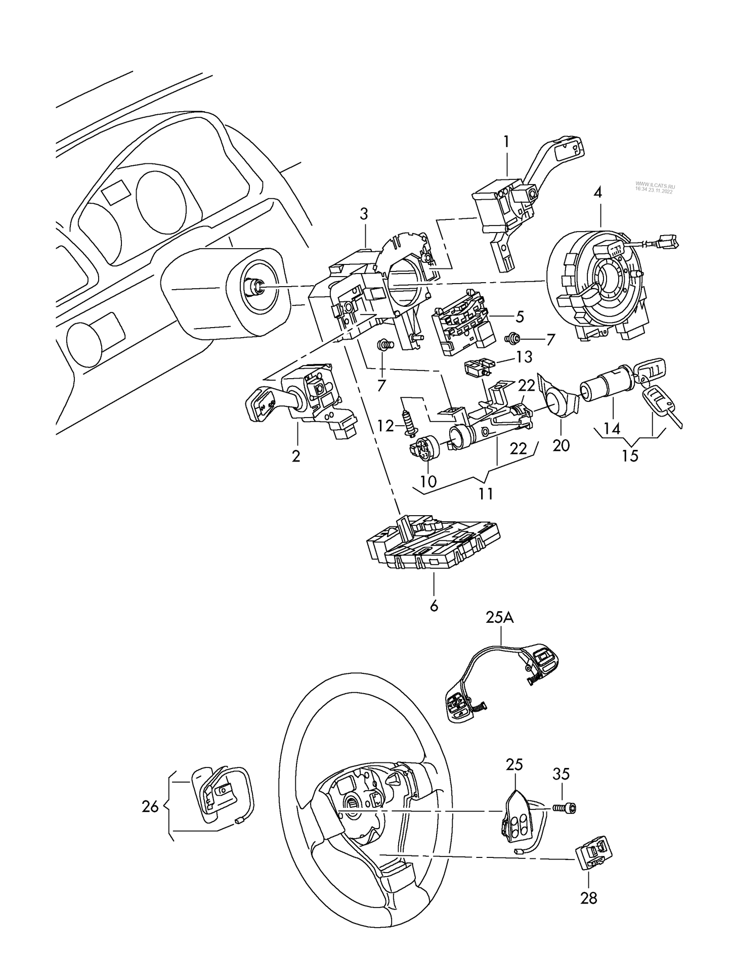 112242 Meyle Switch for turn signal, main and dipped beam, flasher switch for lights, parking light, cruise control system