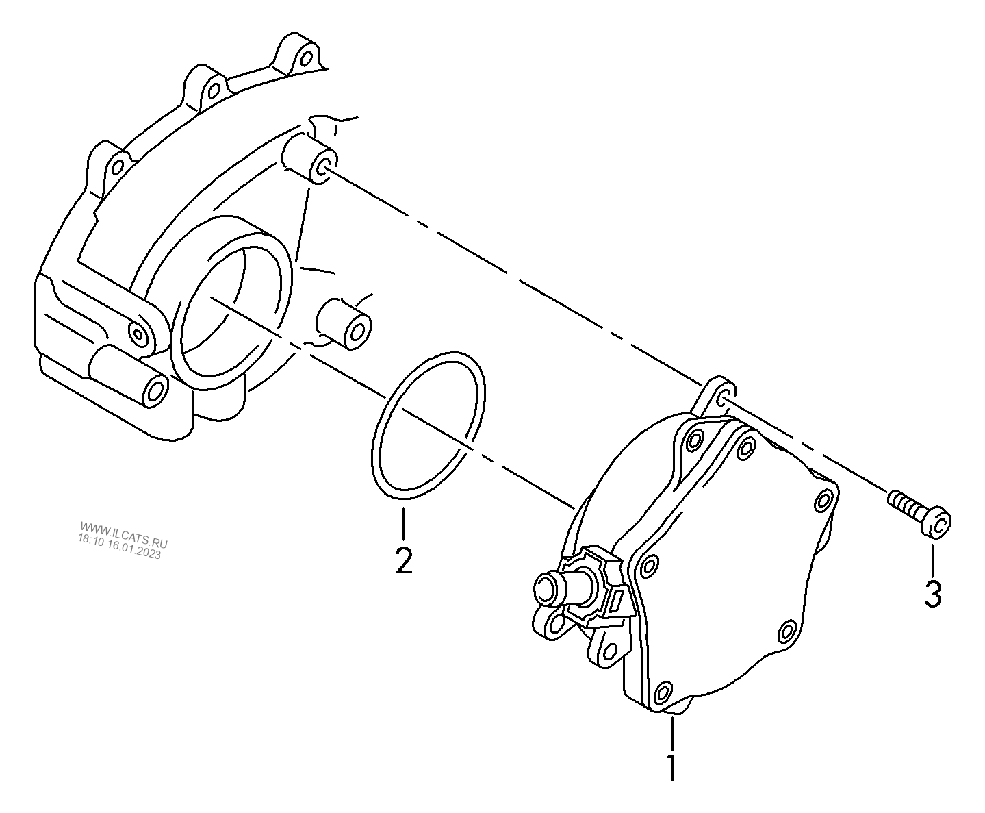 750450 Vacuum pump seal petrol eng.+ CDLC,CDLF 2.0 ltr.