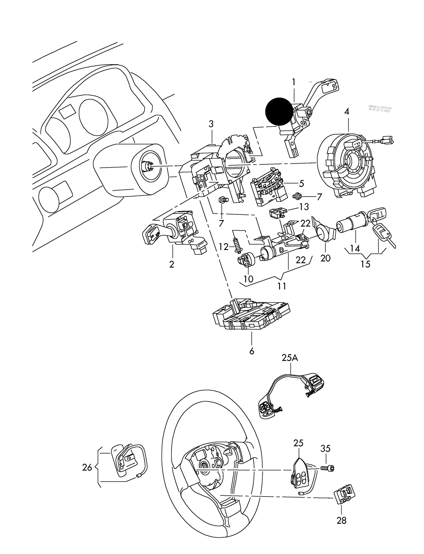 110113 Topran Switch for wipers/wash-wipe operation caution: before ordering, check the part number in the vehicle.