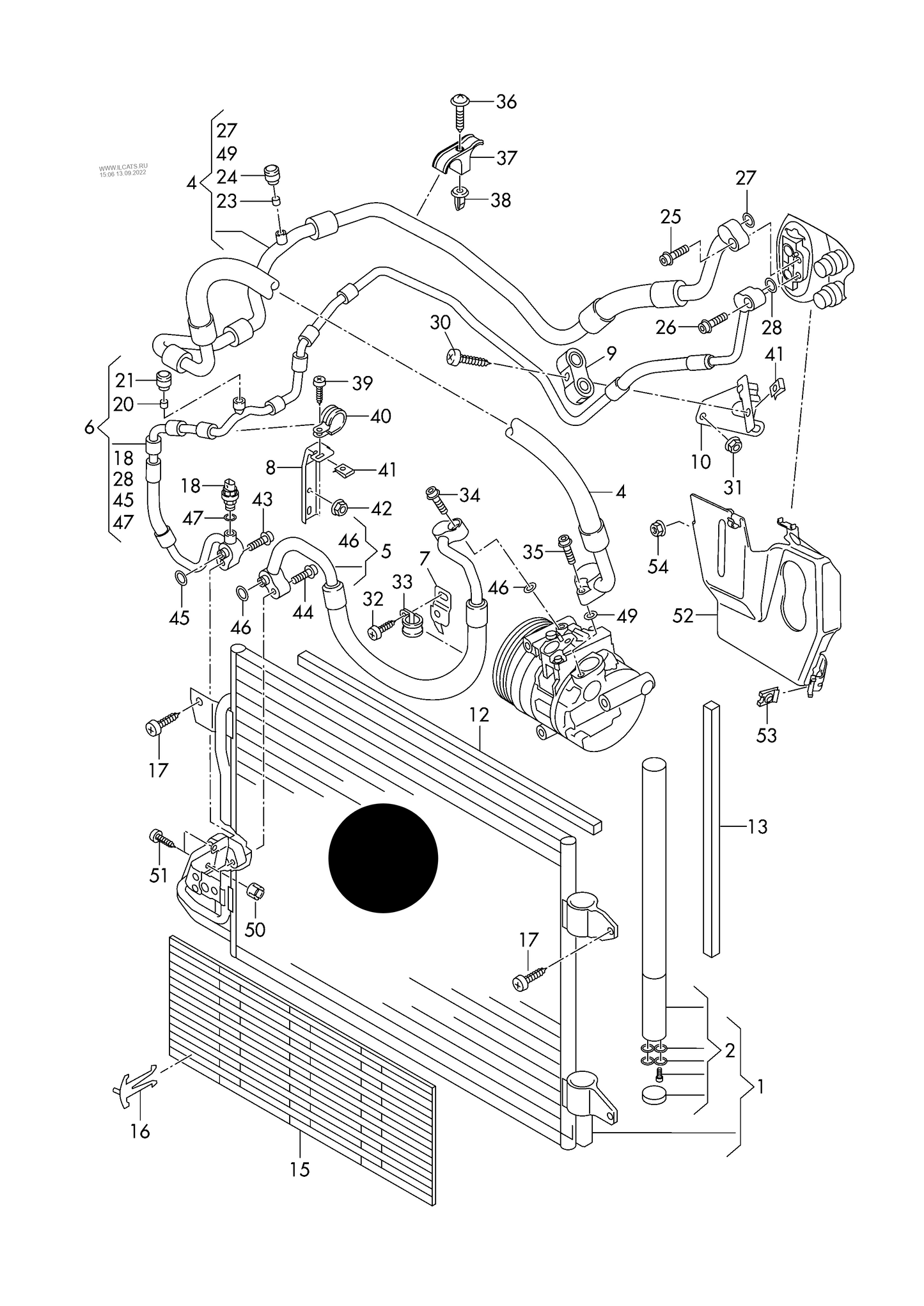170479 Mahle A/C condenser with dryer MODINE PR-A8B,A8C, A8F,A8G,PR-A8H,A9R