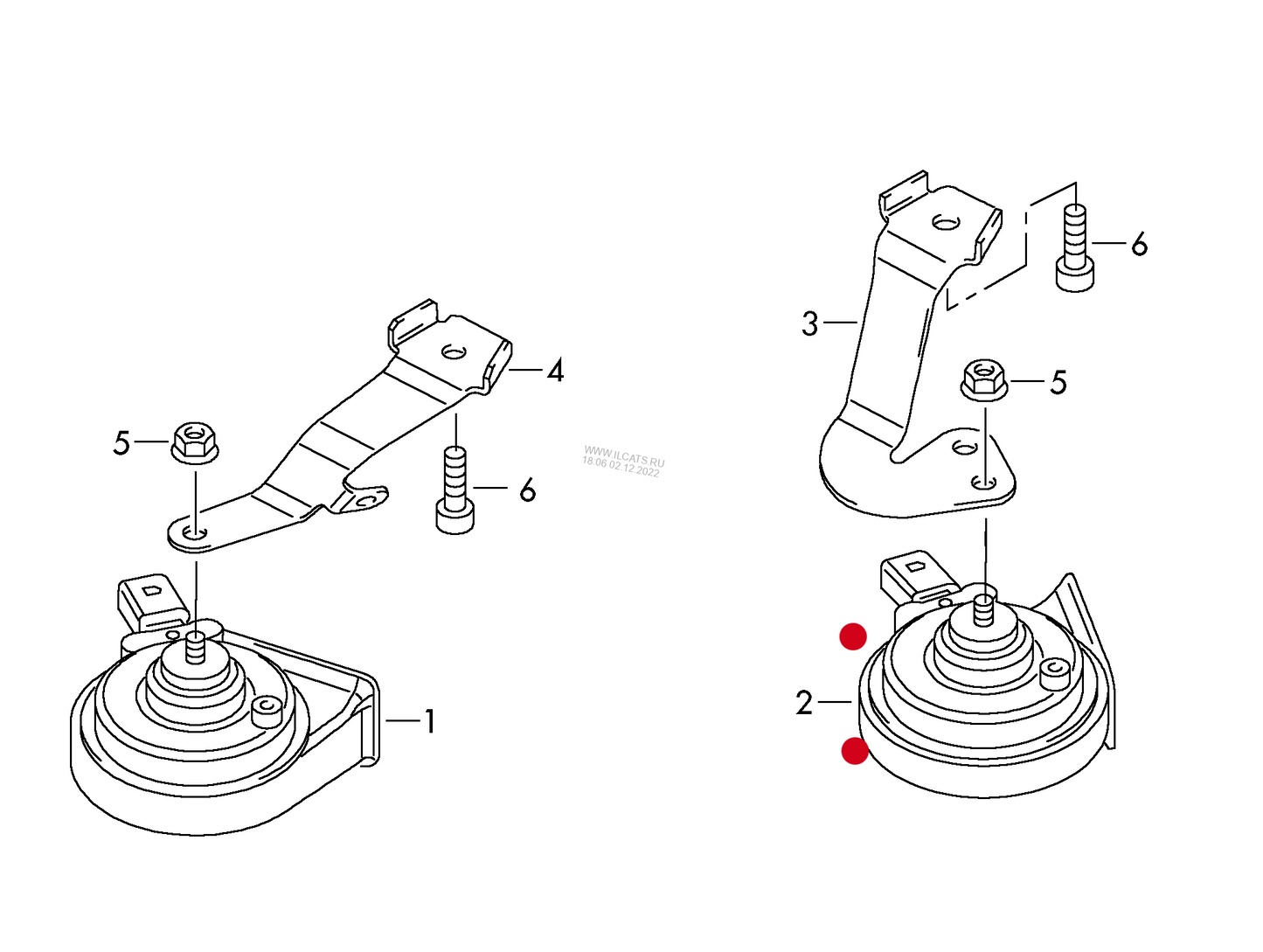 111072 High Tone 420hz Horn