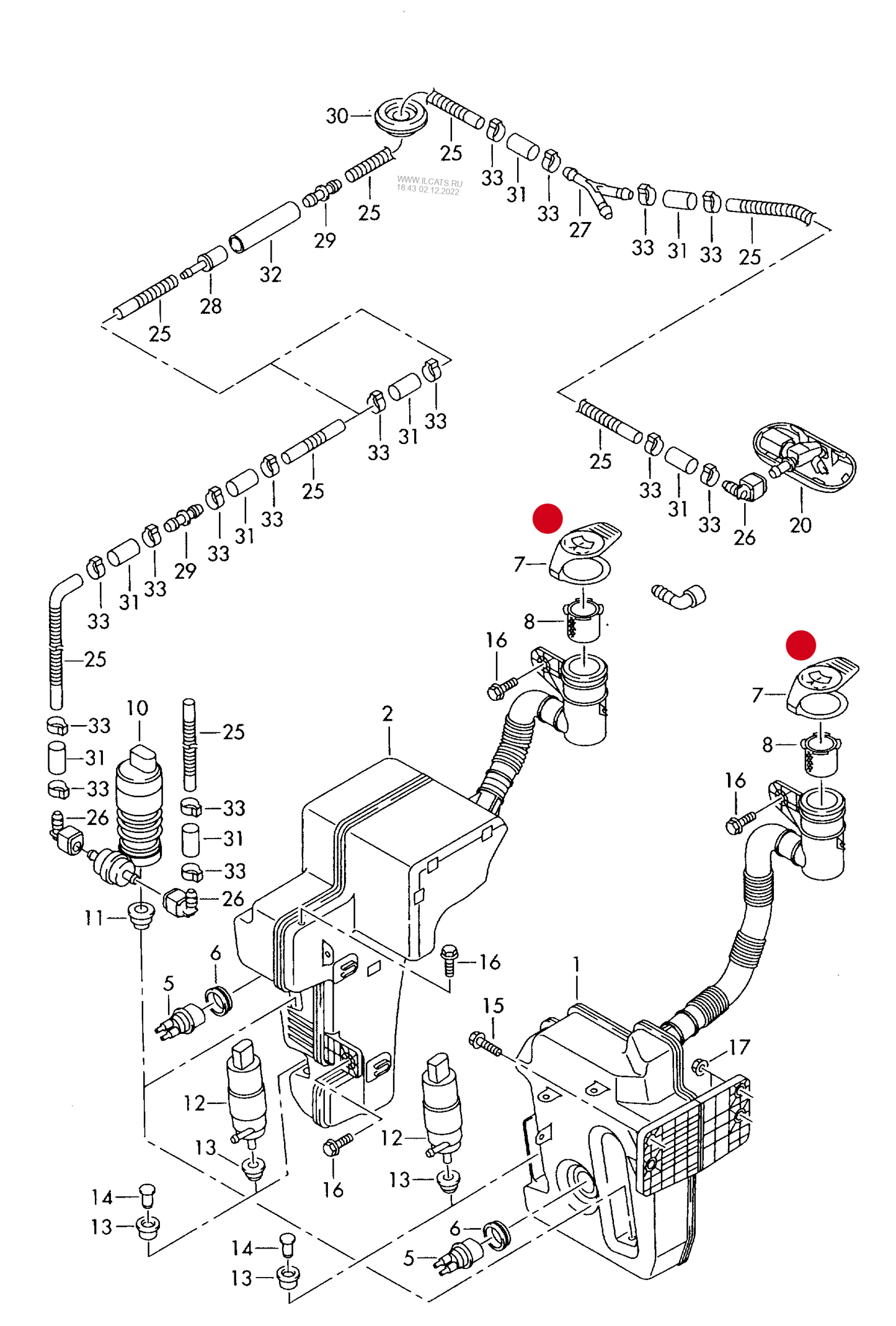 103659 Cap for windscreen washer reservoir