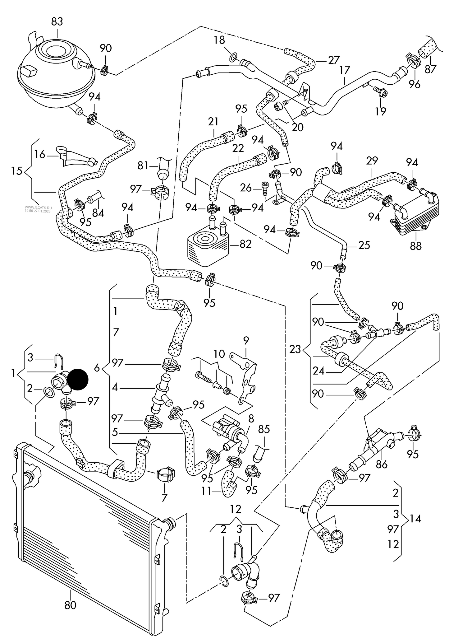 117187 Coolant Flange