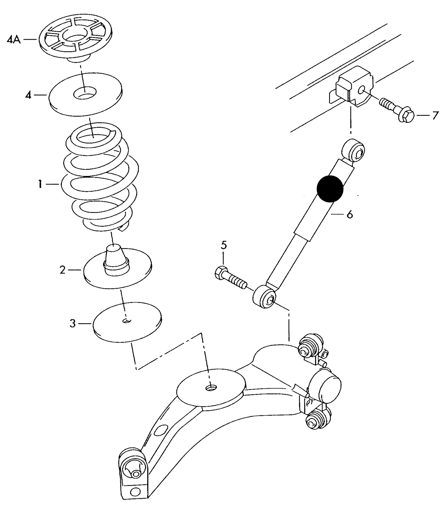 112048 PAIR of Rear TRW GAS Shockabsorber 4x4 for models with heavy duty suspension excluding Sports PR-1JW