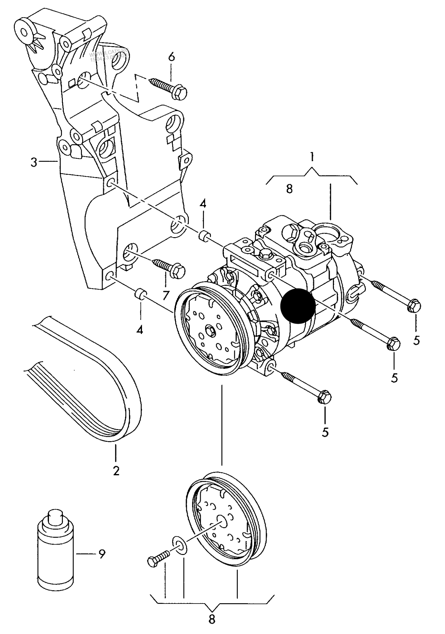 241872 Mahle NEW A/C Compressor DENSO PR-8Z4,8Z5, 8Z7+ TT1,TA2,TU0, TF0,T53,TW0