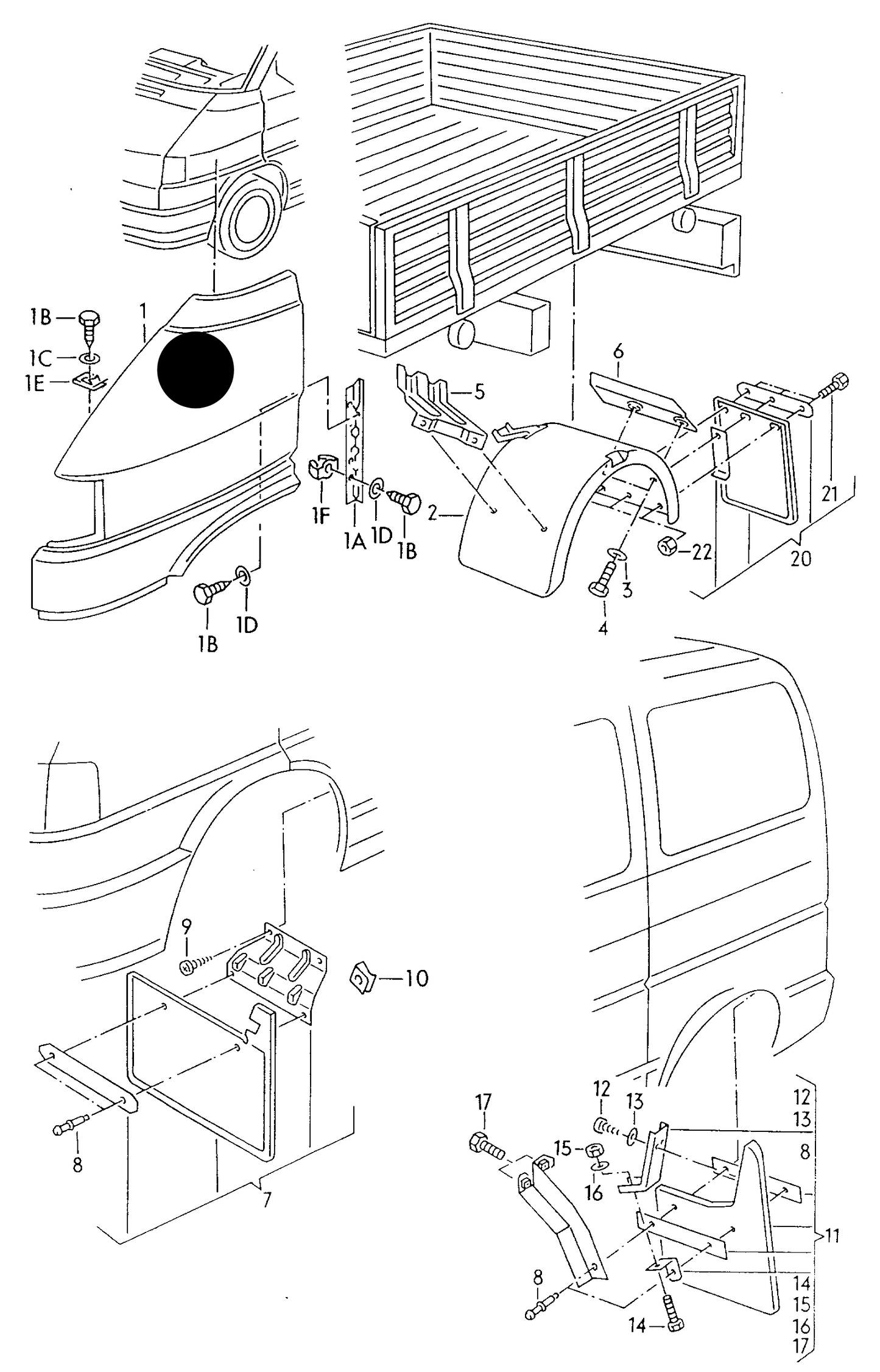 VW307AGR R/H Aftermarket Front Wing T4 91>94 w/o VENTS "Special order-Collection only"