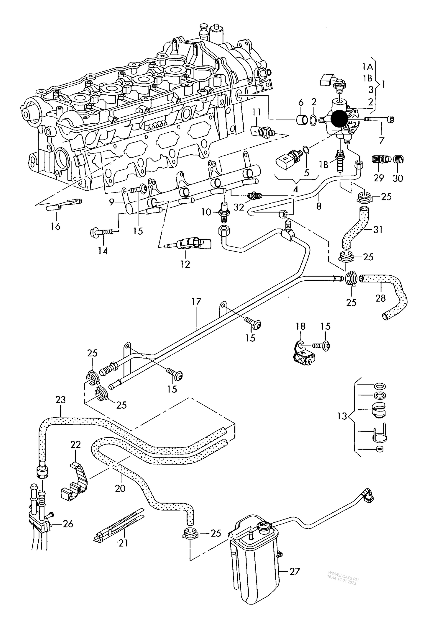 114638 OE Quality High pressure fuel pump 4-cylinder+ CDLC,CDLF 2.0 ltr.