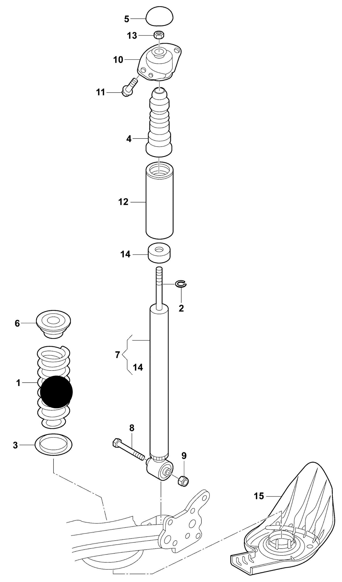ACS1242 Rear coil spring estate+ PR-1JH, saloon+ PR-1JB, PR-OYA