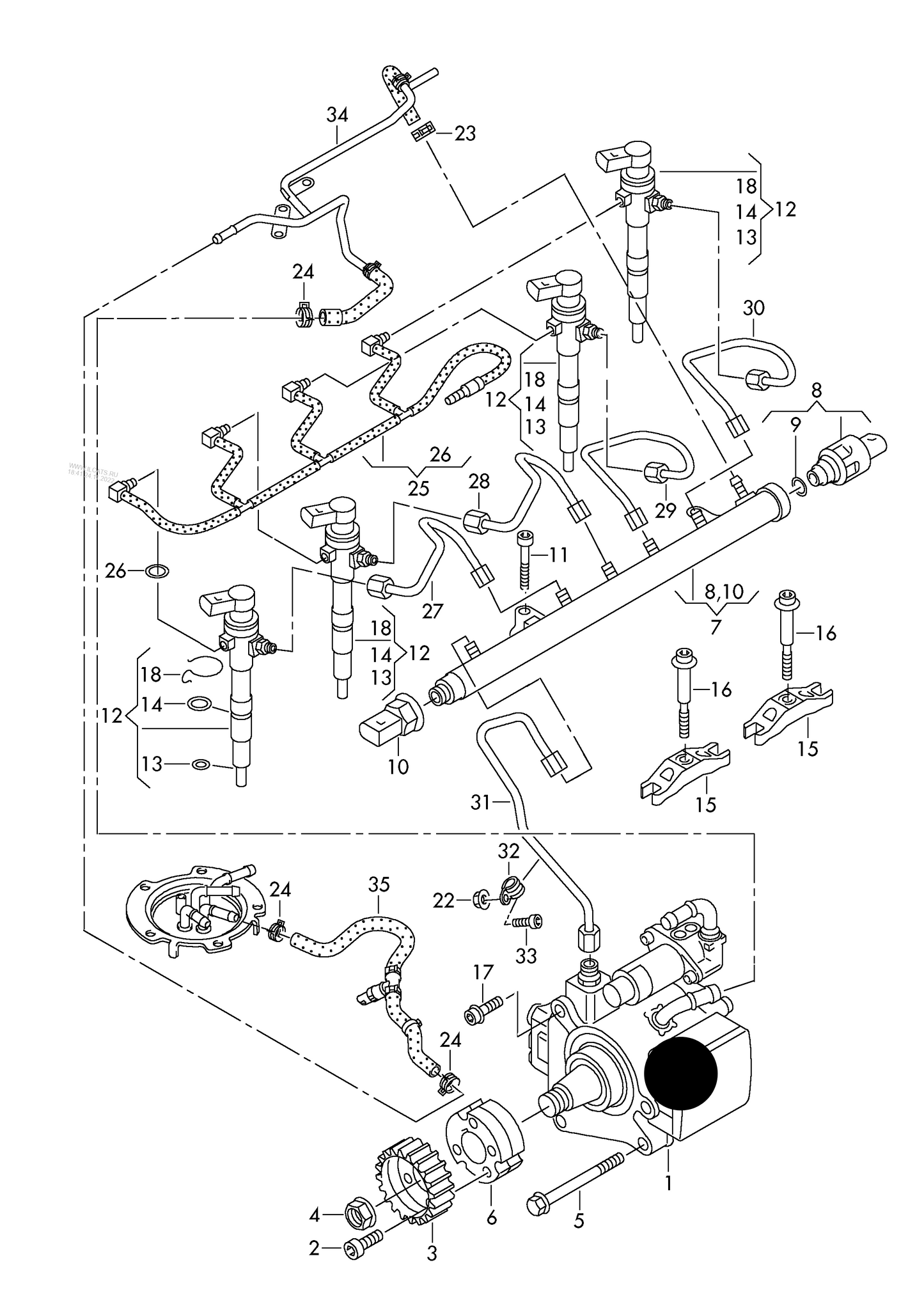 877018 OE NEW High Pressure Pump 1.6TDI CAYB,CAYC