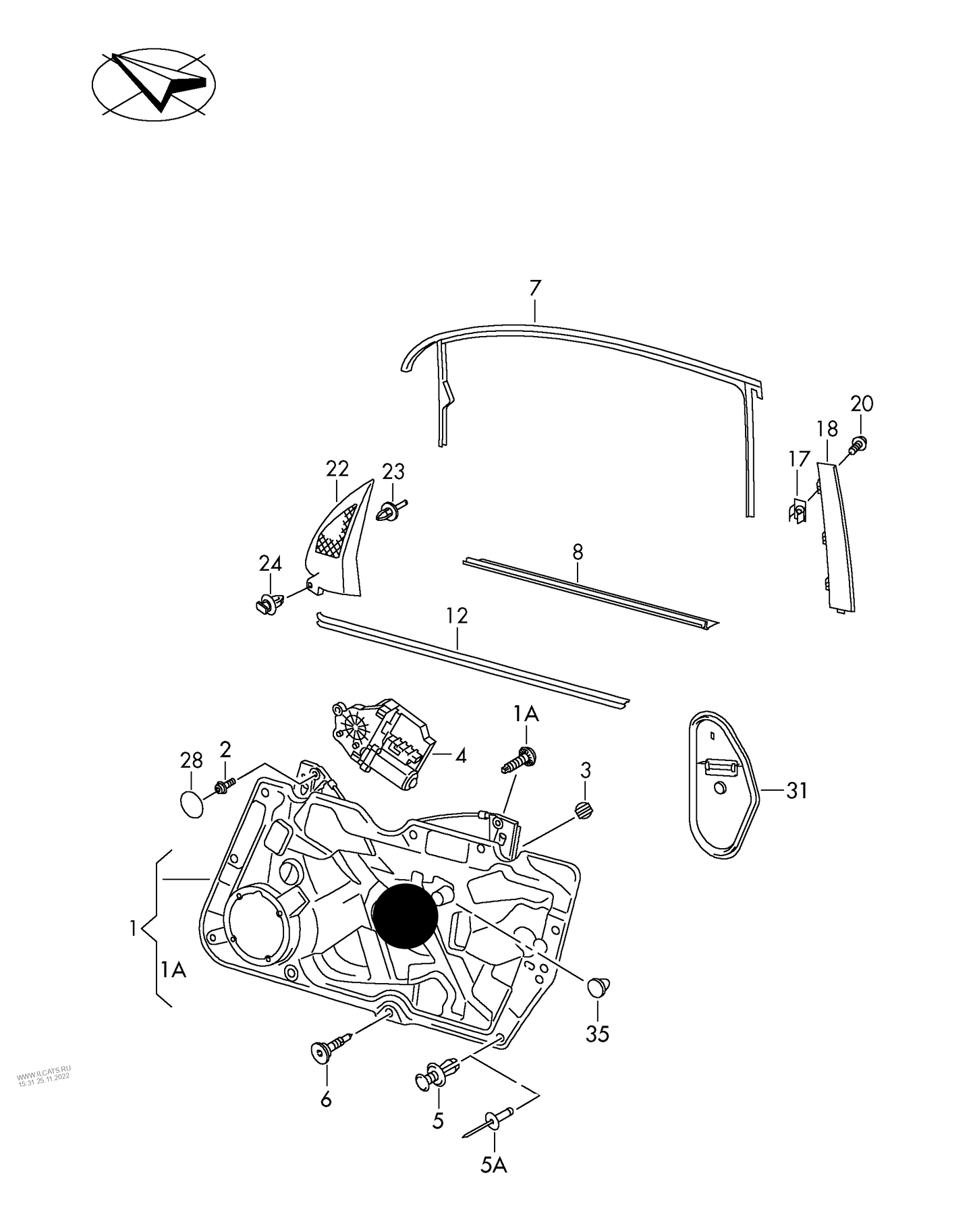 114435 N/S/F Winder mech & panel excludes motor