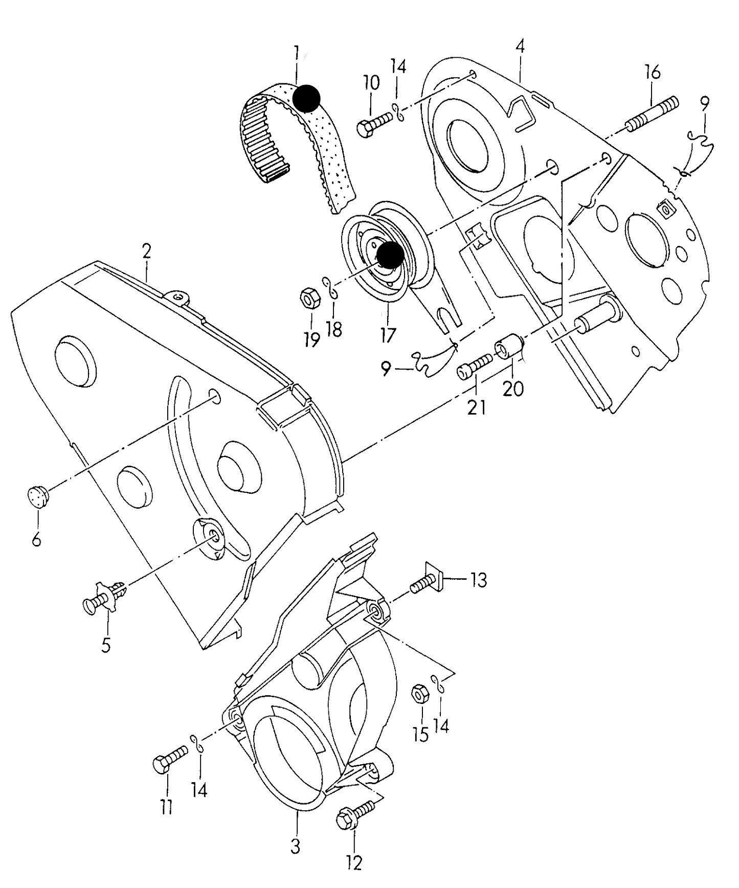 108778 Cambelt Kit '2pc' * AAZ 552 766>>* 1Y 378 365>>*,1.9TD ABL