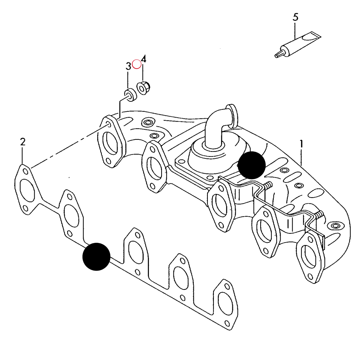 170296 Exhaust Manifold & gaskets