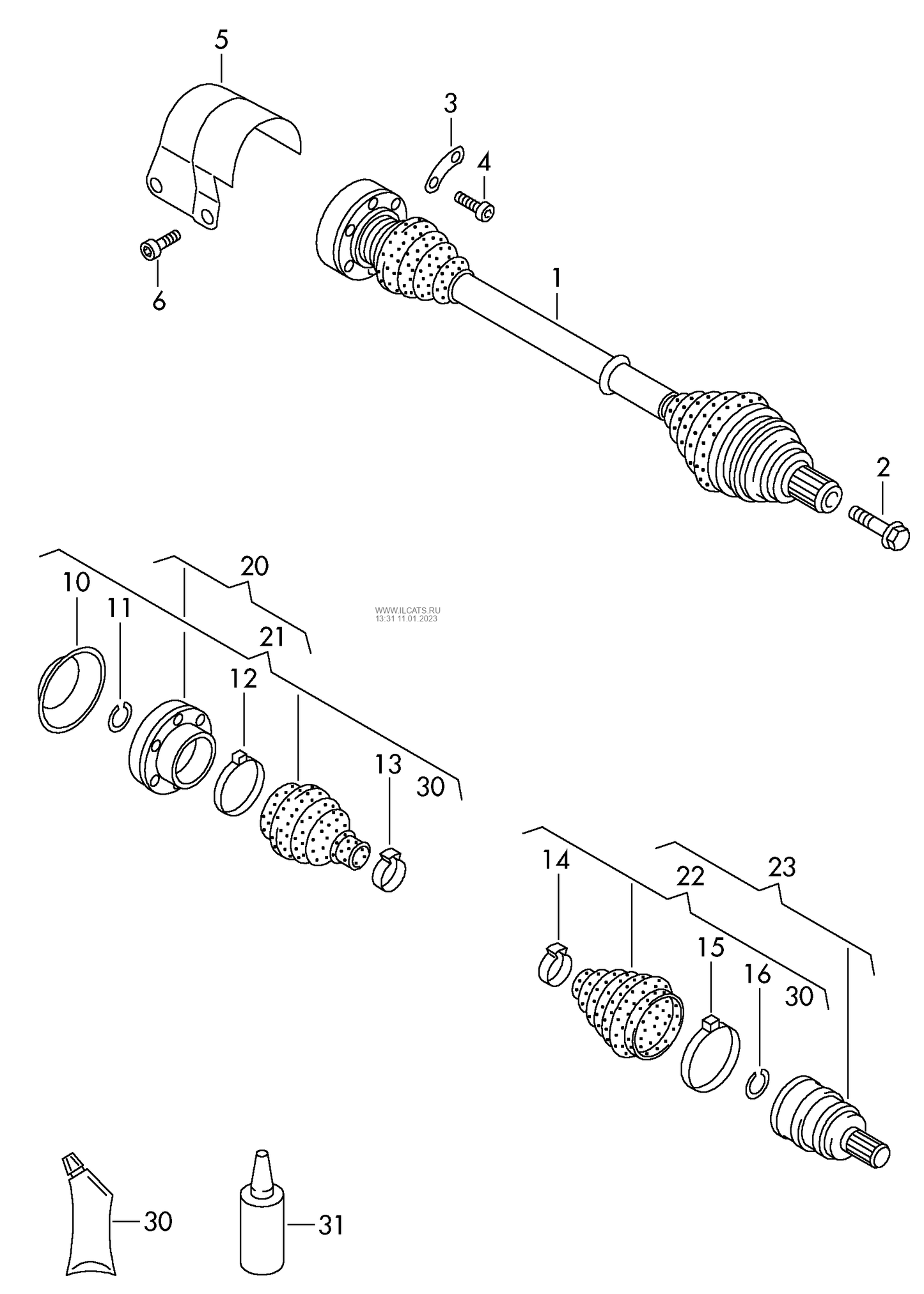 116111 CD-Continental Outer C/V Joint kit