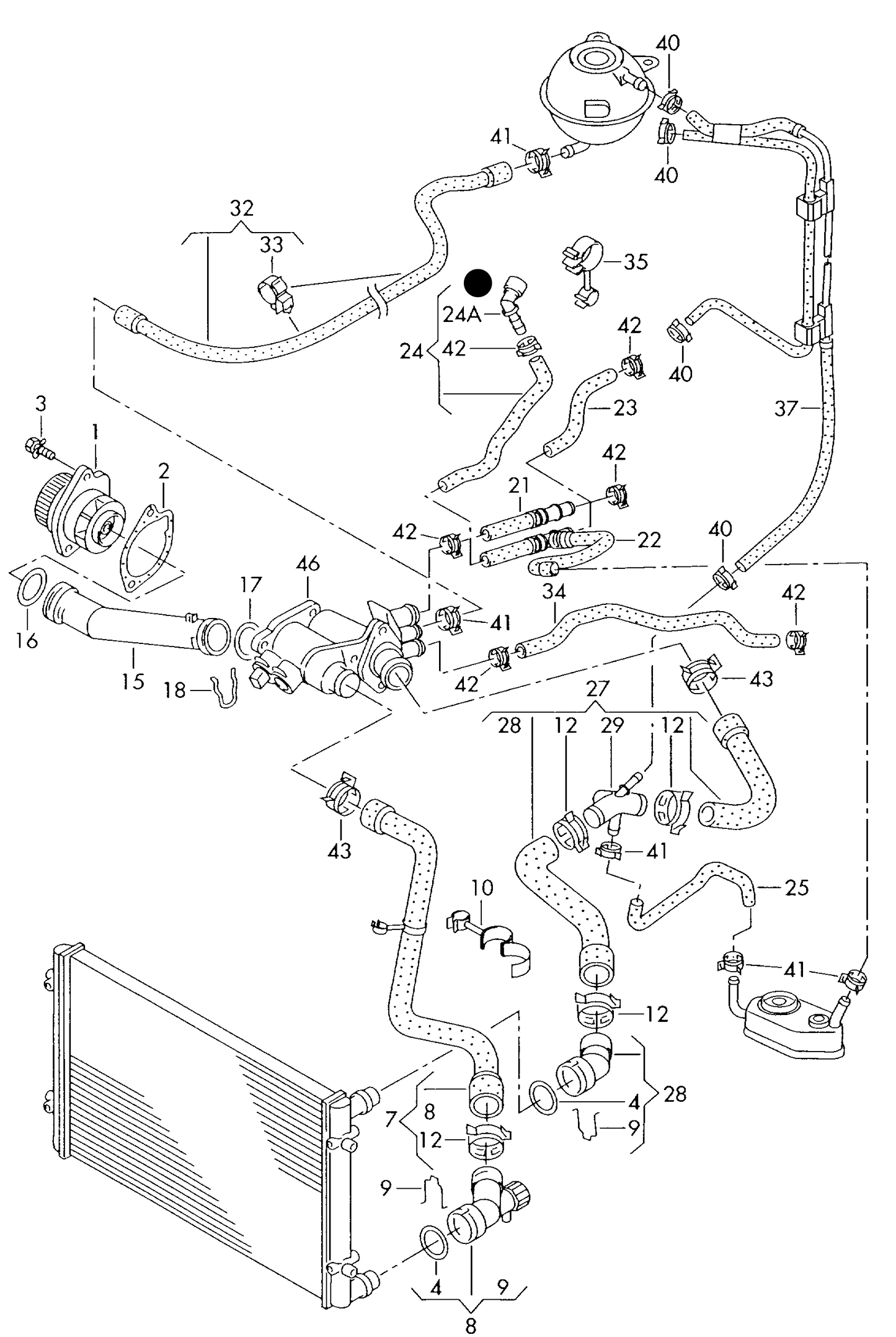 111234 Quick acting coupling 4-cylinder+ AWH,AYD manual gearbox, AVC,APH,AWV, AWU, AZJ,BER,BHP, BEV