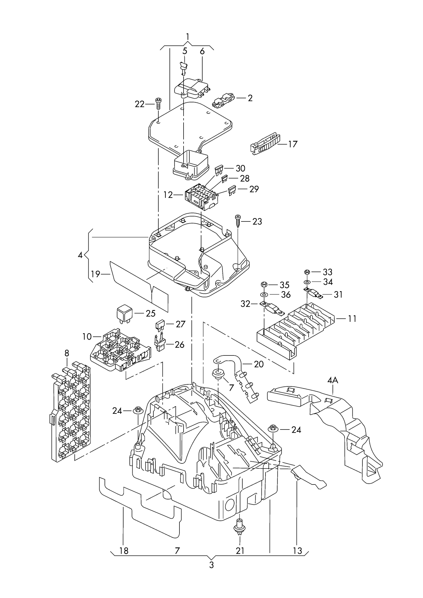 104484 25A White fuse