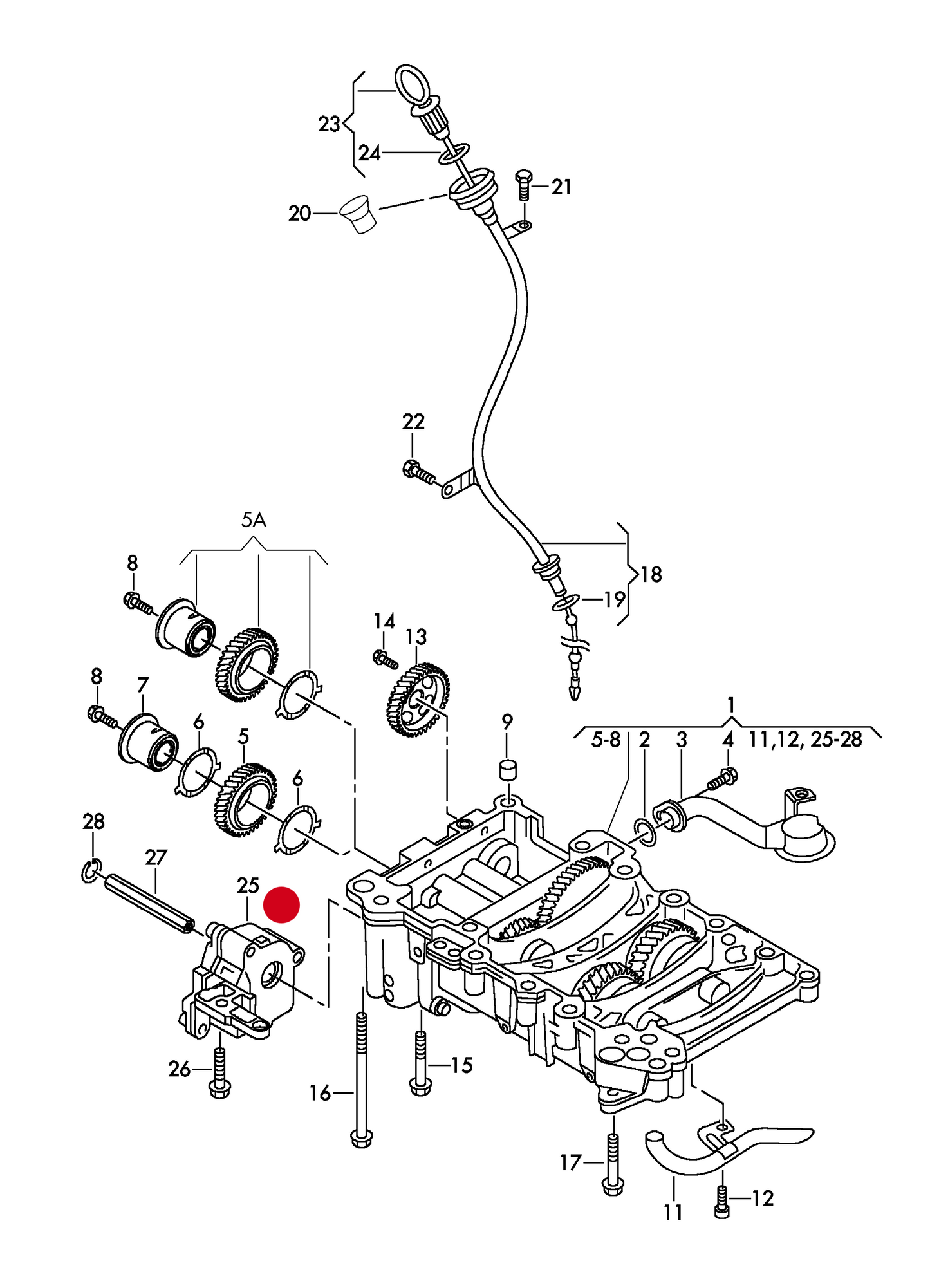 114666 Oil pump 2.0tdi diesel eng.+ CBAA,CBAB