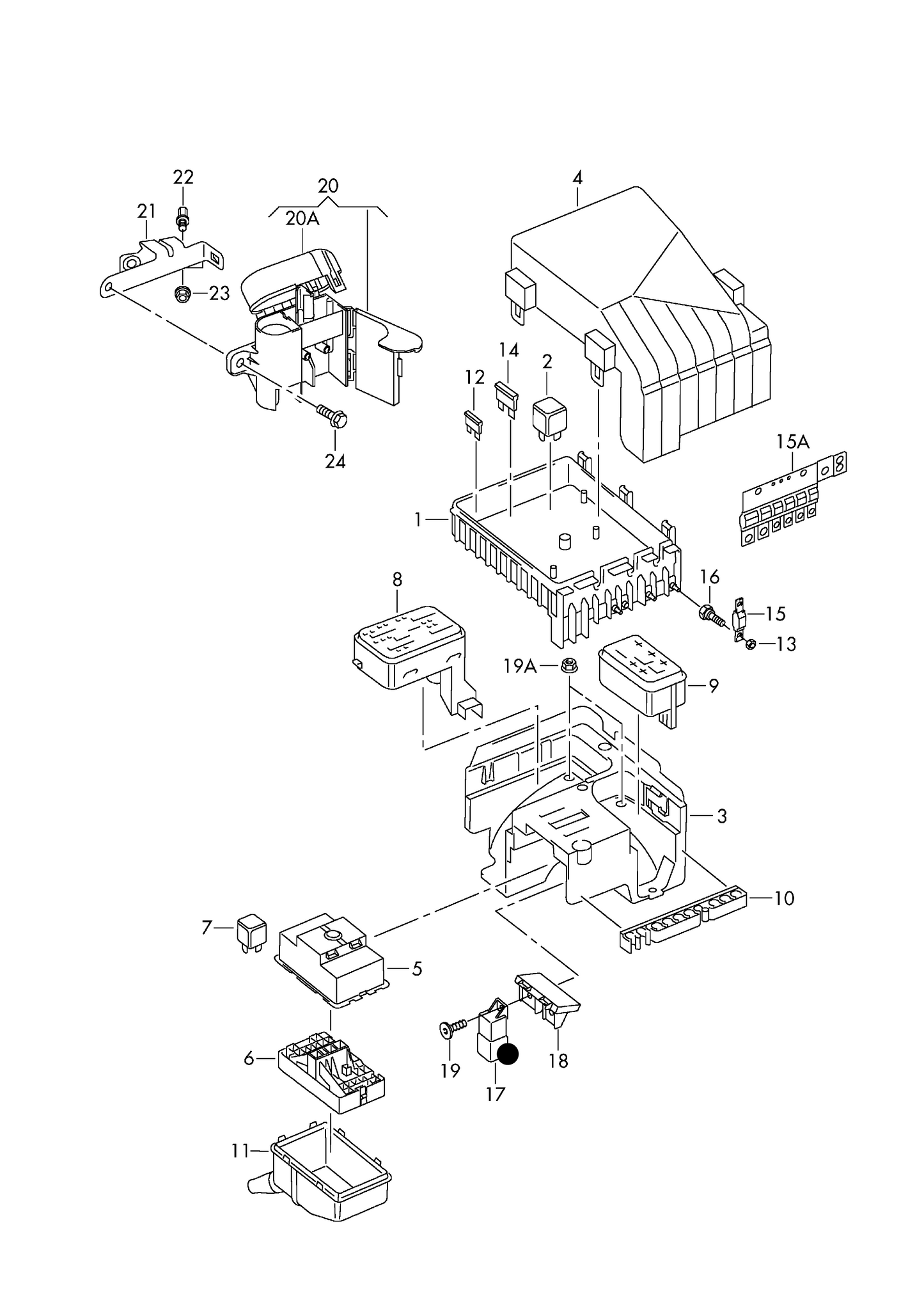 115860 Relay for glow plug system BLS,BSU,BMM