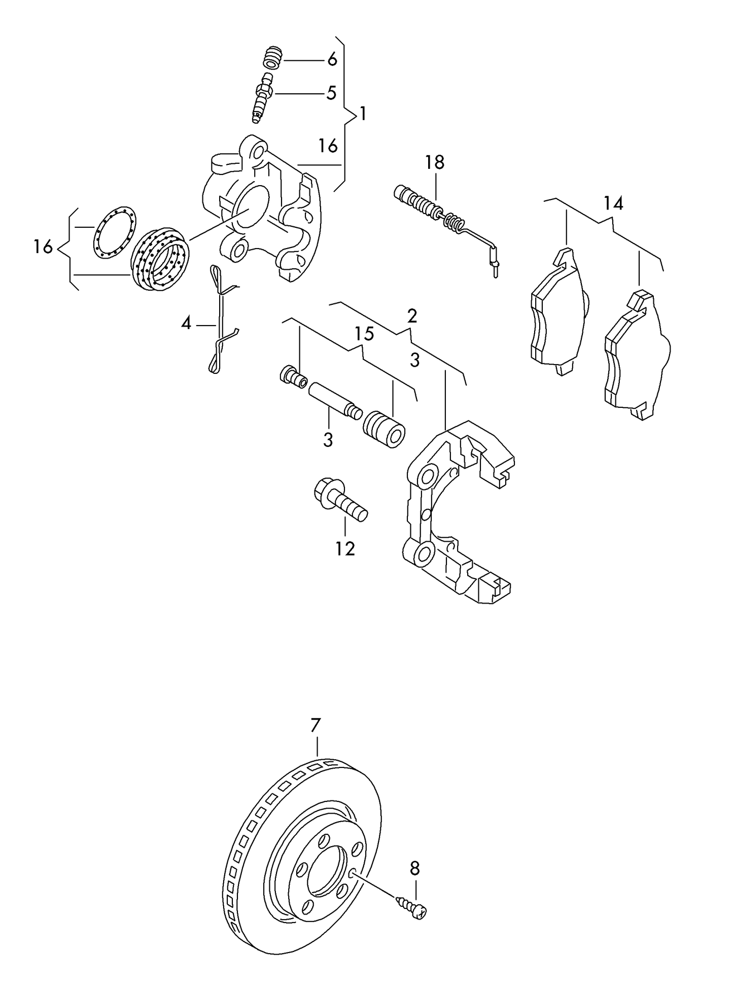 113010 Front Vented Brake Disc 320x30mm A4 PR-1LA 2008>
