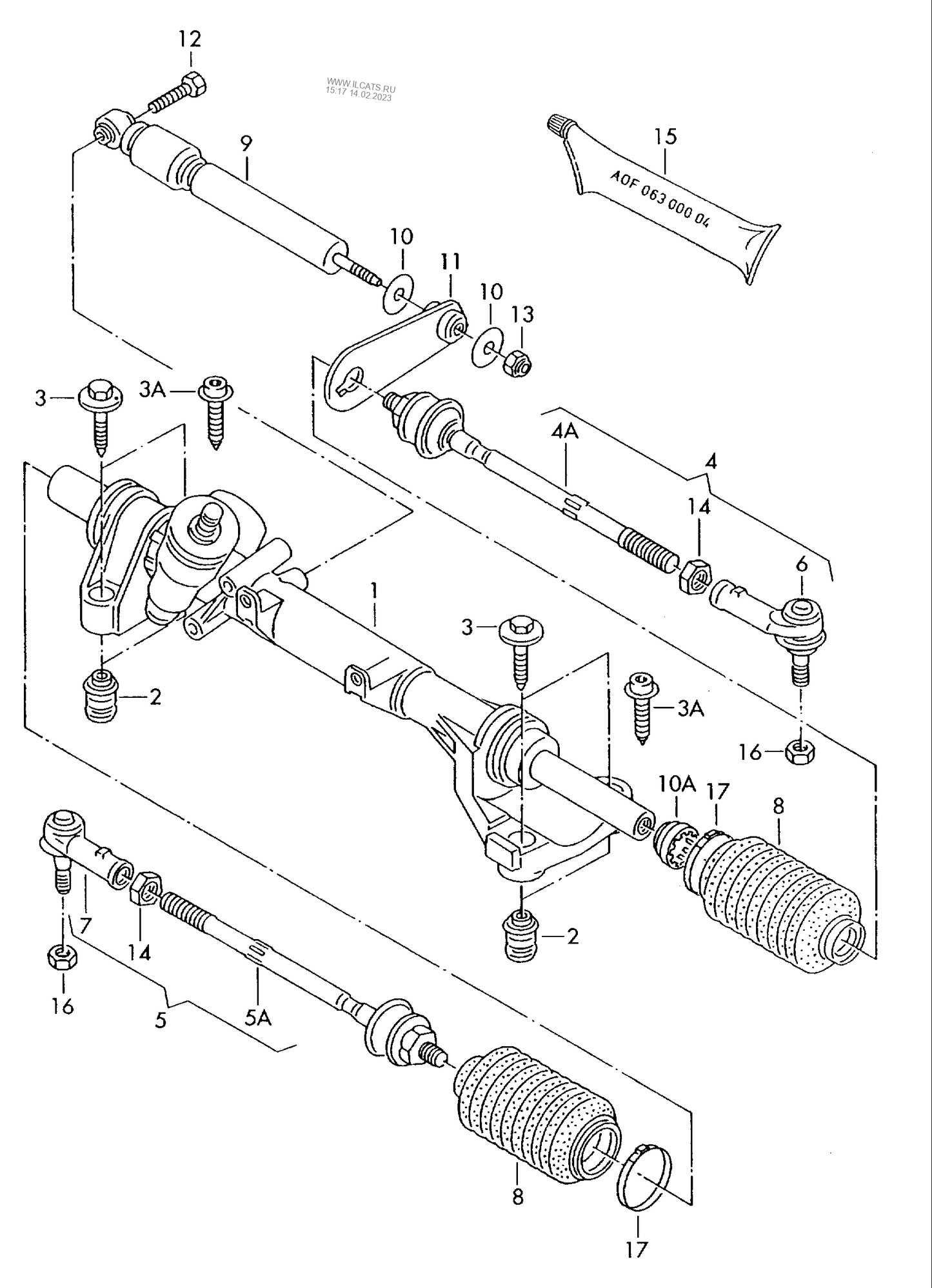 (5) 10909 FEBI R/H Tie rod & end T4 mid 1995> PR-1NO
