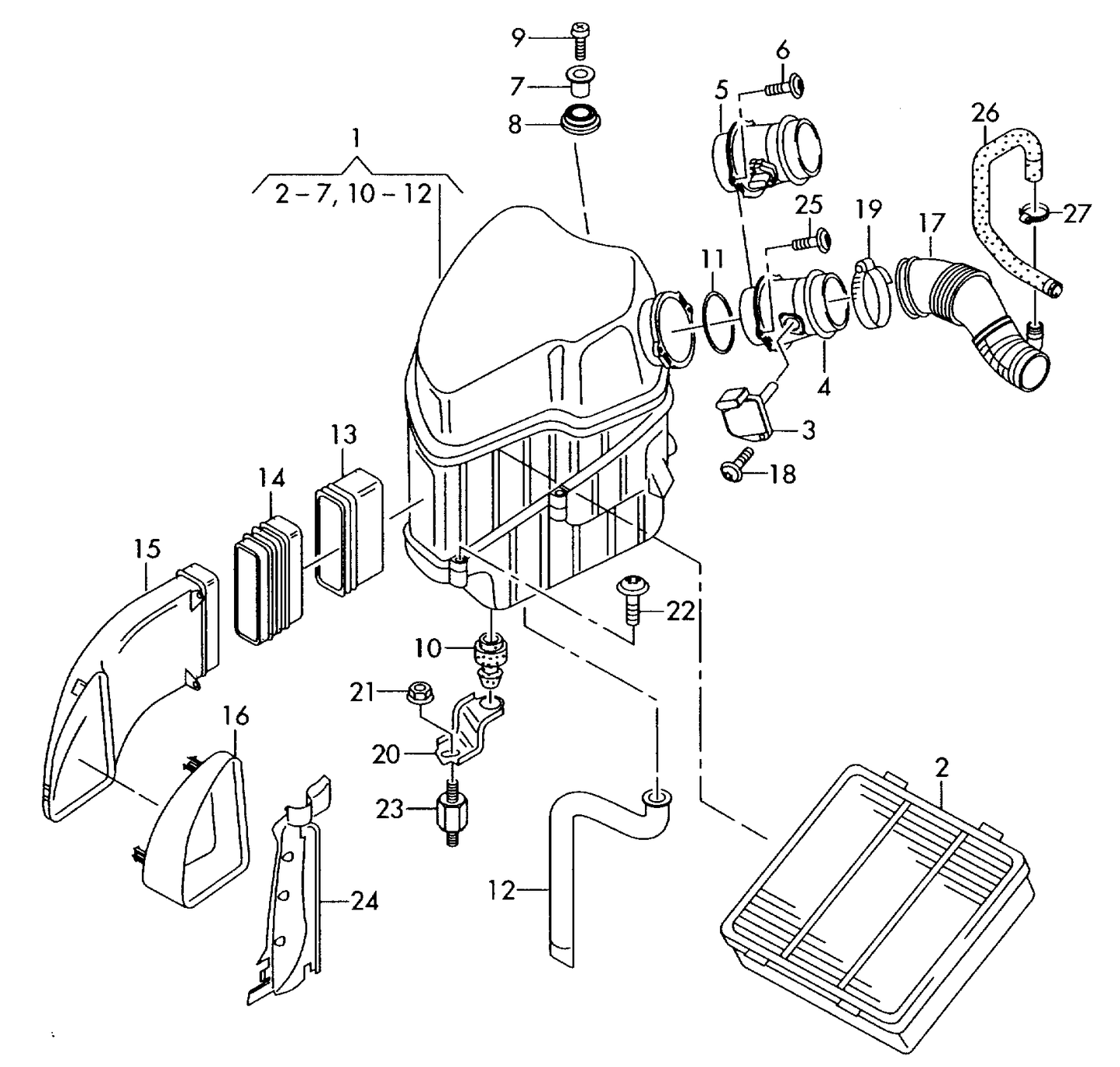 113154 Air filter Audi A8/A8Q