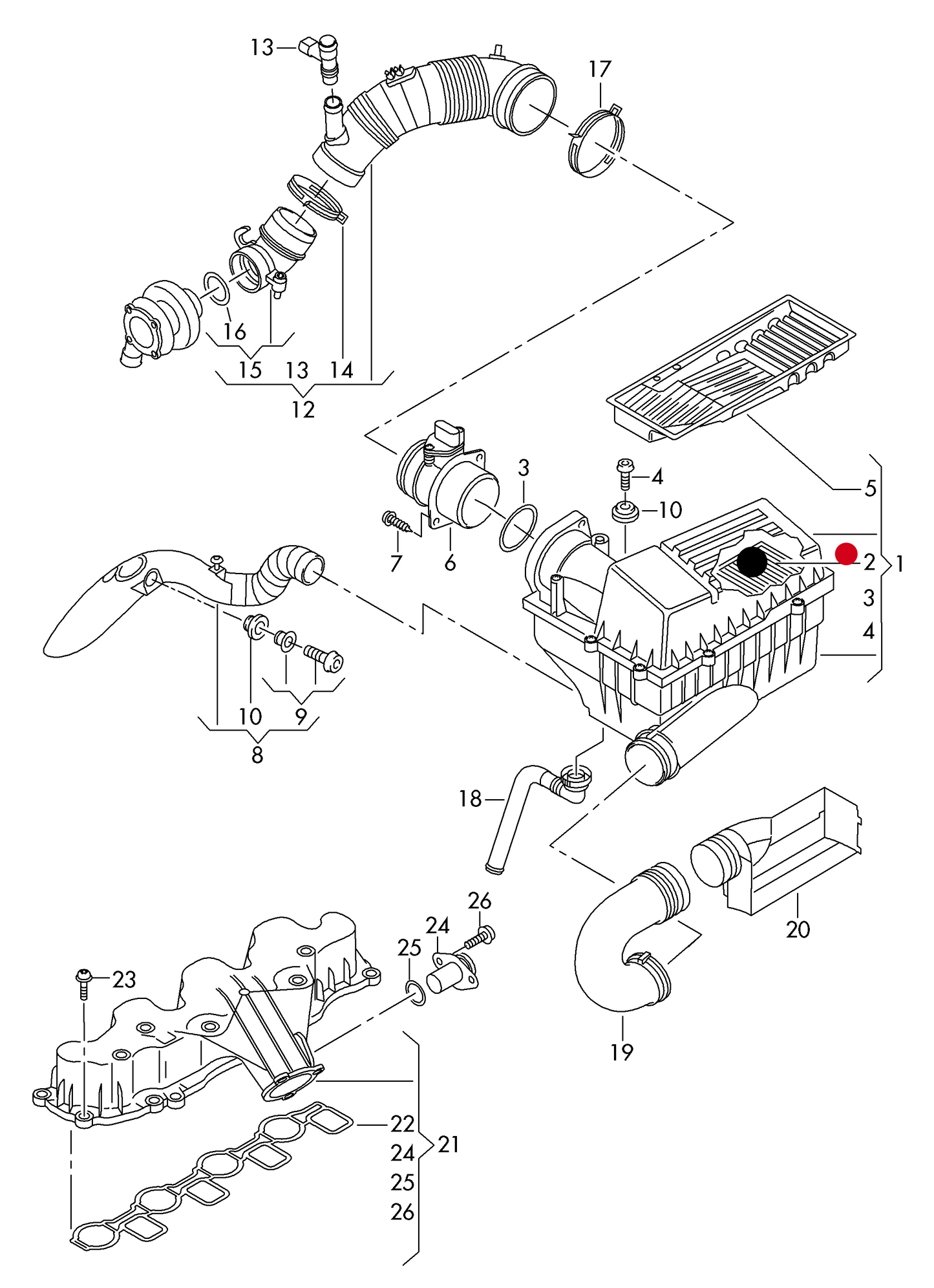 109788 Air Filter 1.4TSI ; 1.6TDI : 1.8TFSI ; 1.9TDI ; 2.0TDI : 2.0 Turbo 211bhp