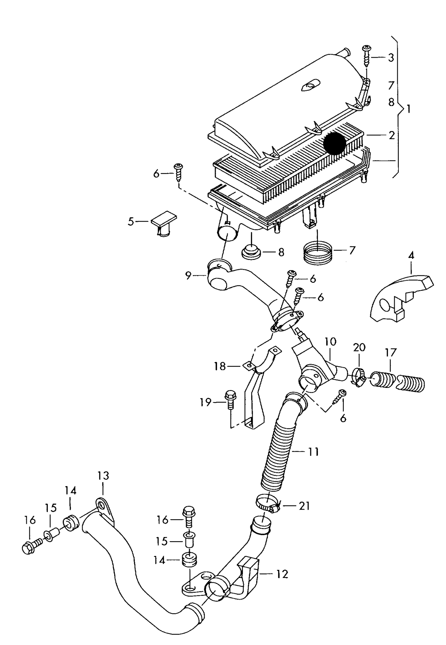 107695 Air Filter 1.4 16V/1.6 16V 1997>
