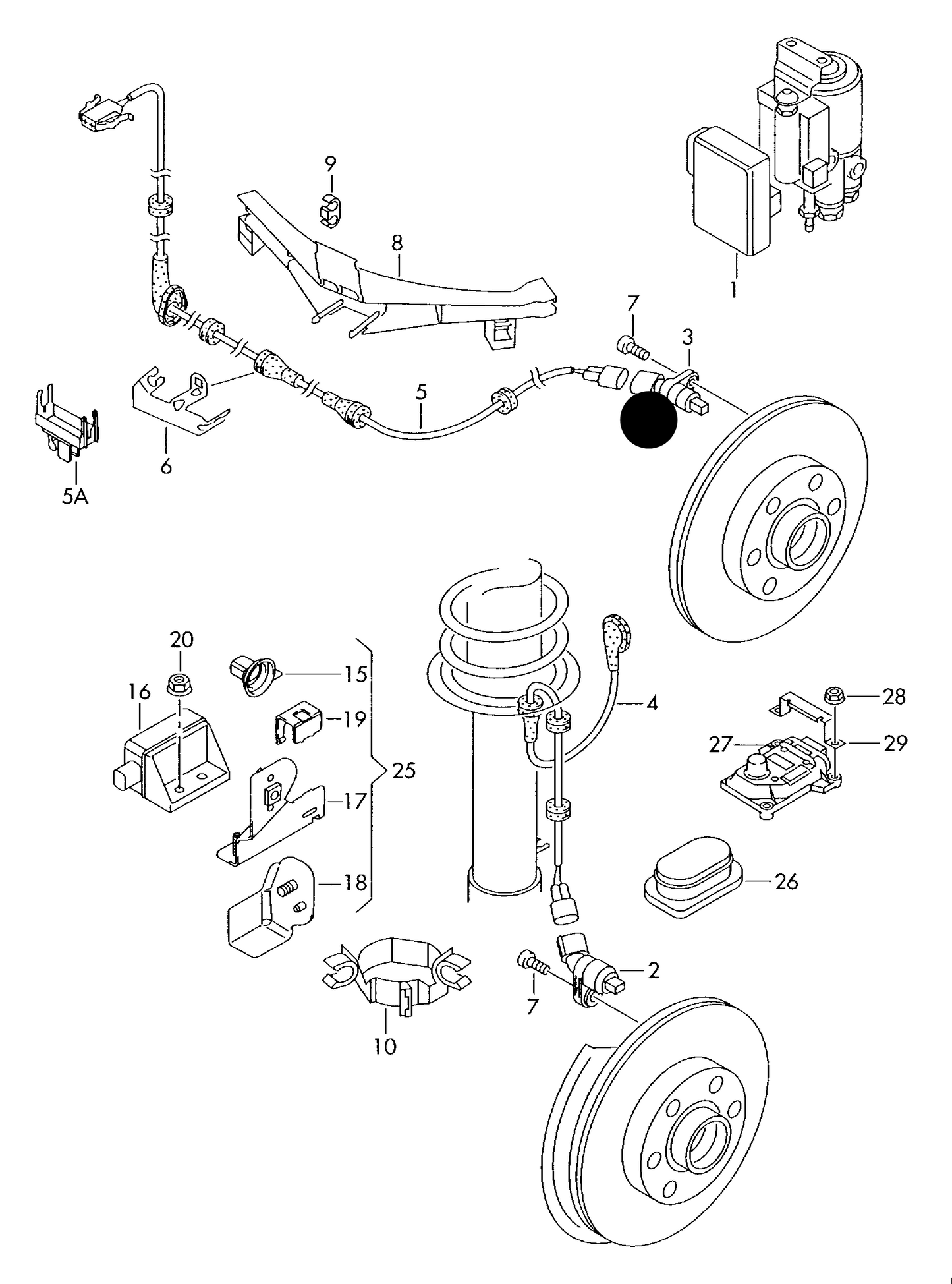 110723 Febi Rear ABS Sensor A3Q/TTQ/4 motion 97>