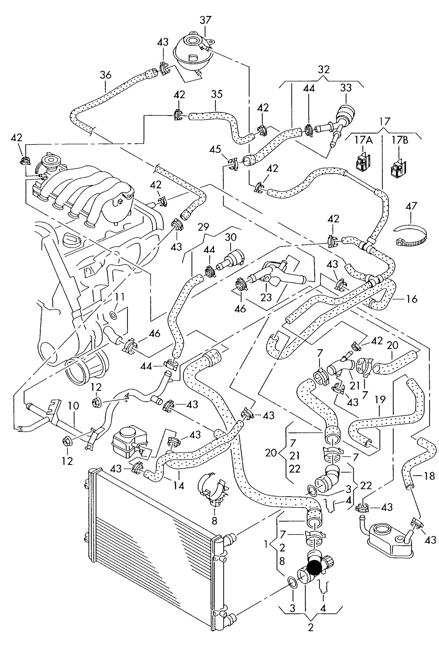 111243 quick acting coupling 4-cylinder+ AWH,AYD, AVC,APH,AWV, AWU, AZJ,BER,BHP, BEV