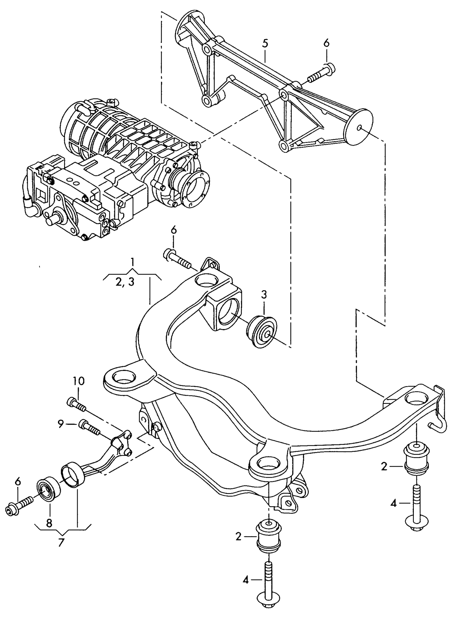 110519 Rear subframe bush 4x4/4wd
