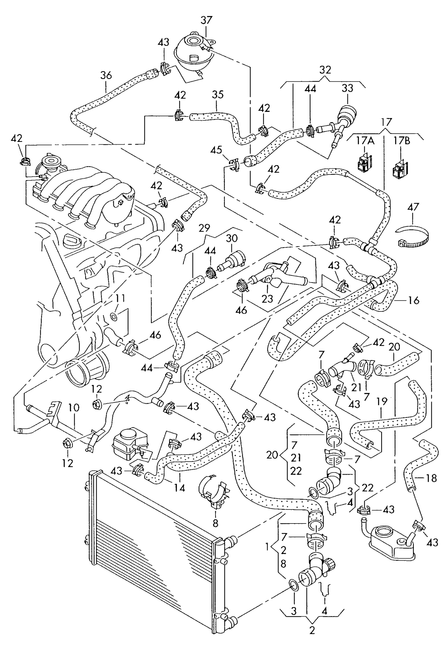 (33) 110724 quick acting coupling for coolant hose