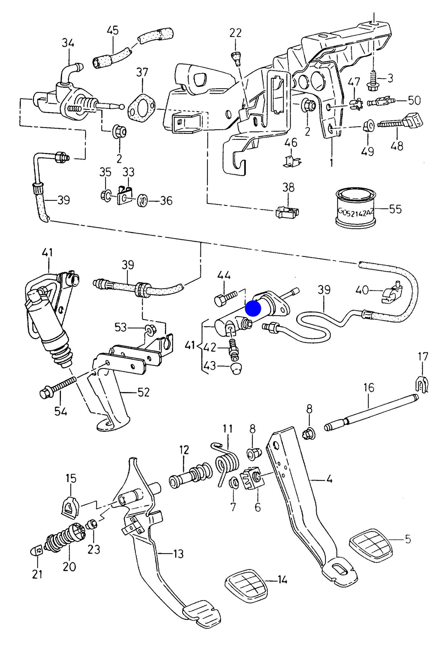 103533 TRW Clutch Slave Cylinder 'Cast/Metal Type' VW Passat 88>93/T4 (70/7D) 91> Mid 1997 F >> 70-V-116 000*