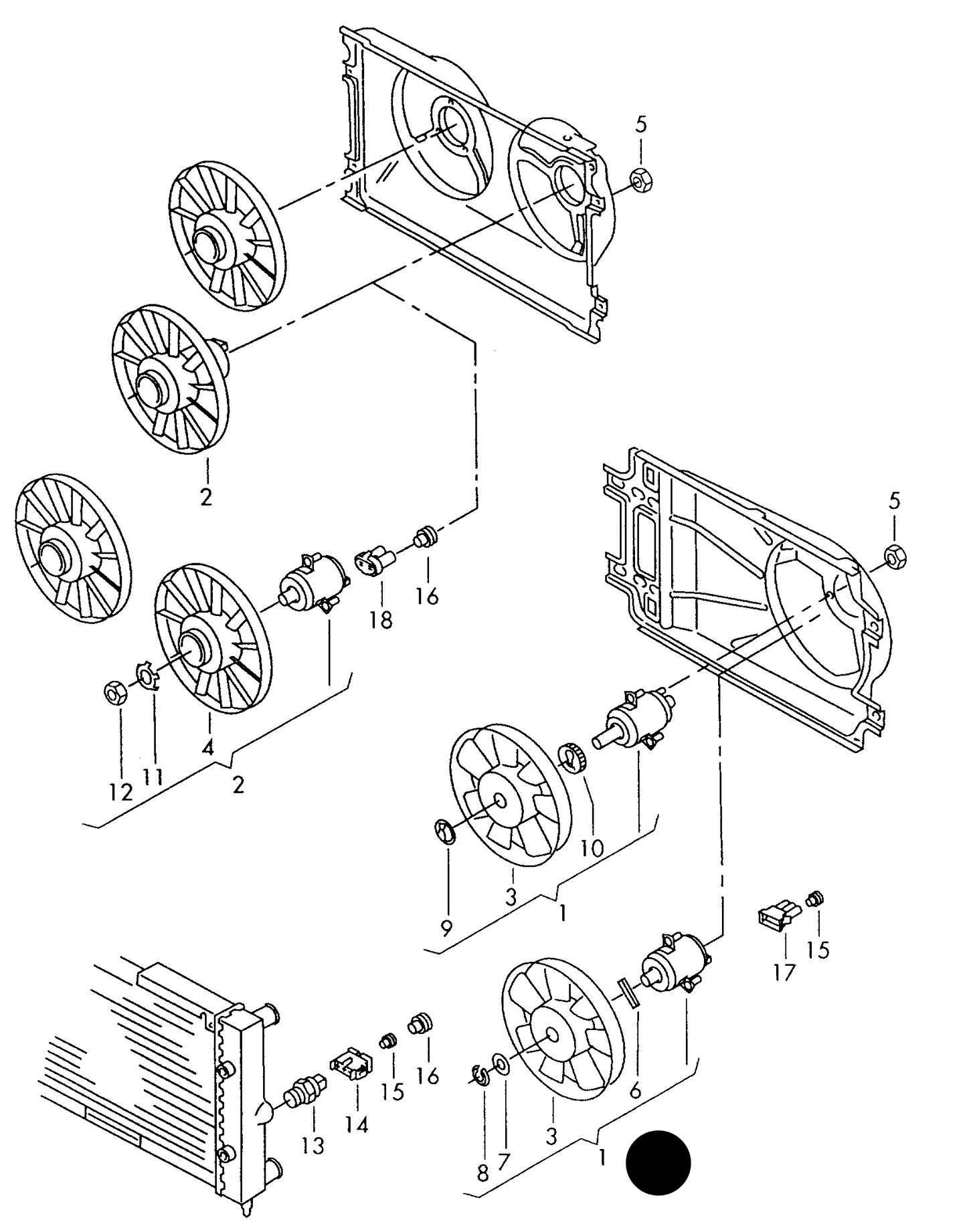 110829 RADIATOR COOLING FAN 450W/280mm T4
