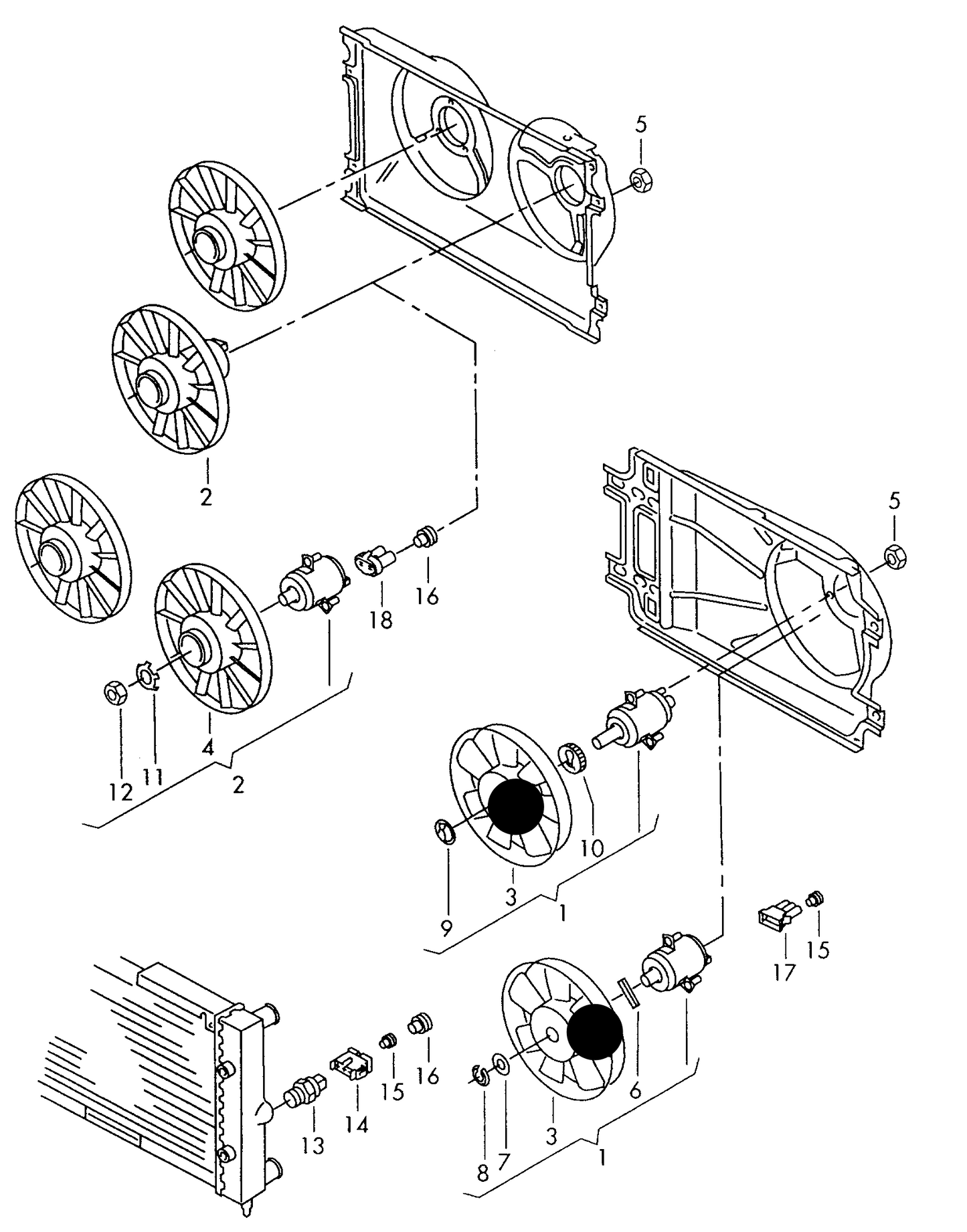 107705 Radiator Cooling Fan 100/60W 345MM 'AEG' AKL,AEH,APF, AQY,AHF,ALH, APK,ATN,ATF, ATD,AUY,ASV, AXP,AUS,AVU, AZH,AGP,AZD, AGU,AUM,ASZ, AJM,APE,BMD,CHFB, CHFA