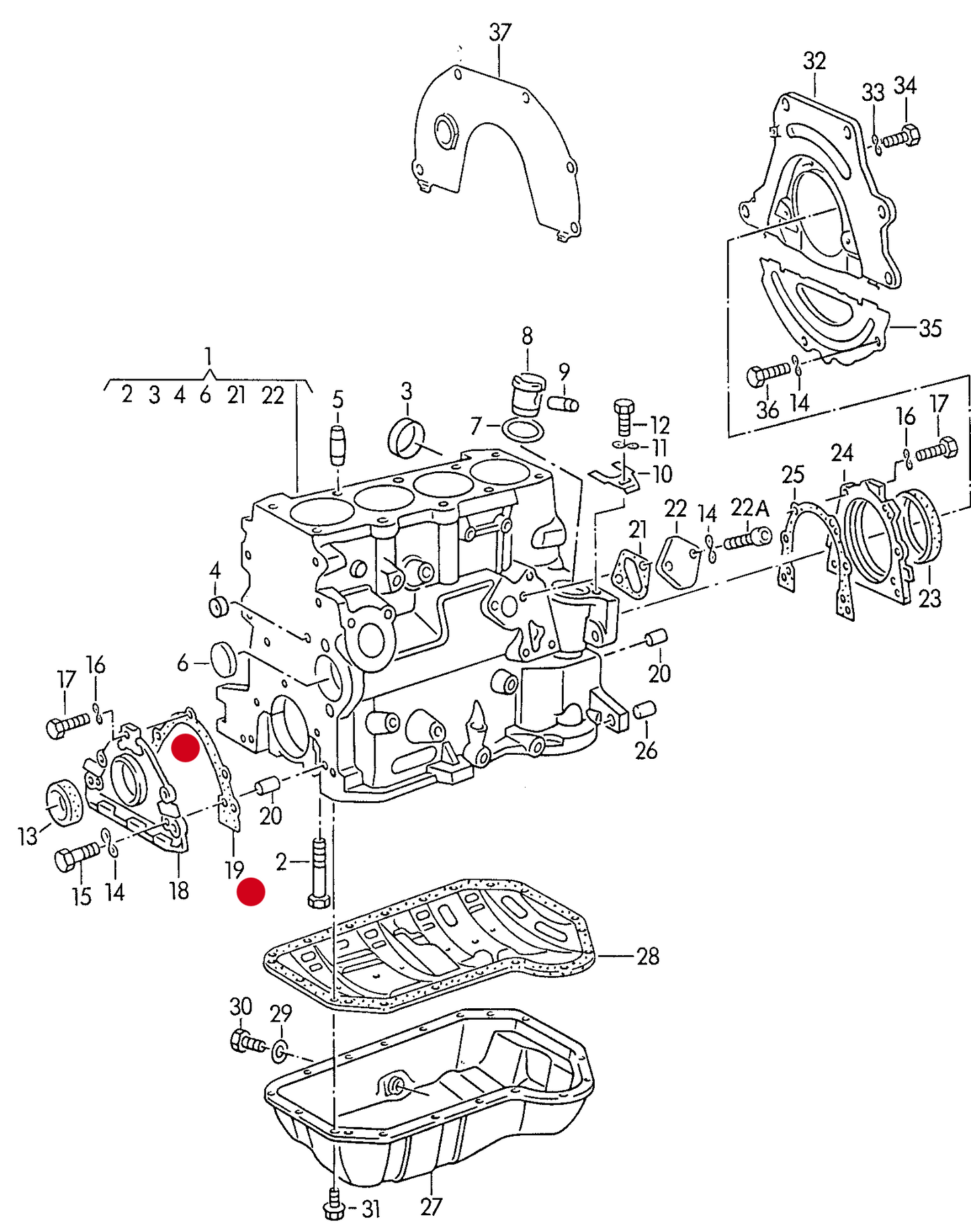 100194 Engine block gasket