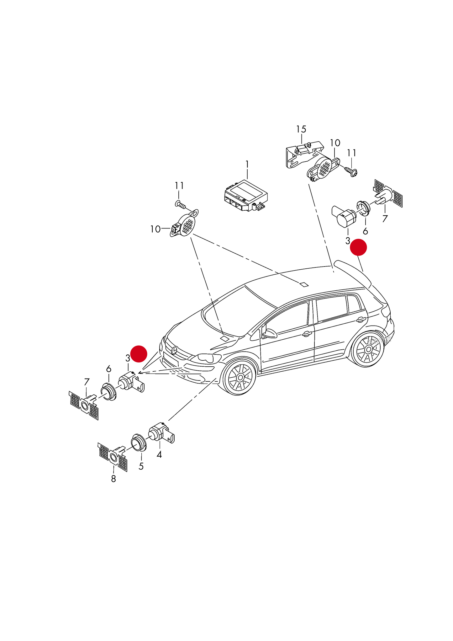 115536 Parking sensor PR-2JF