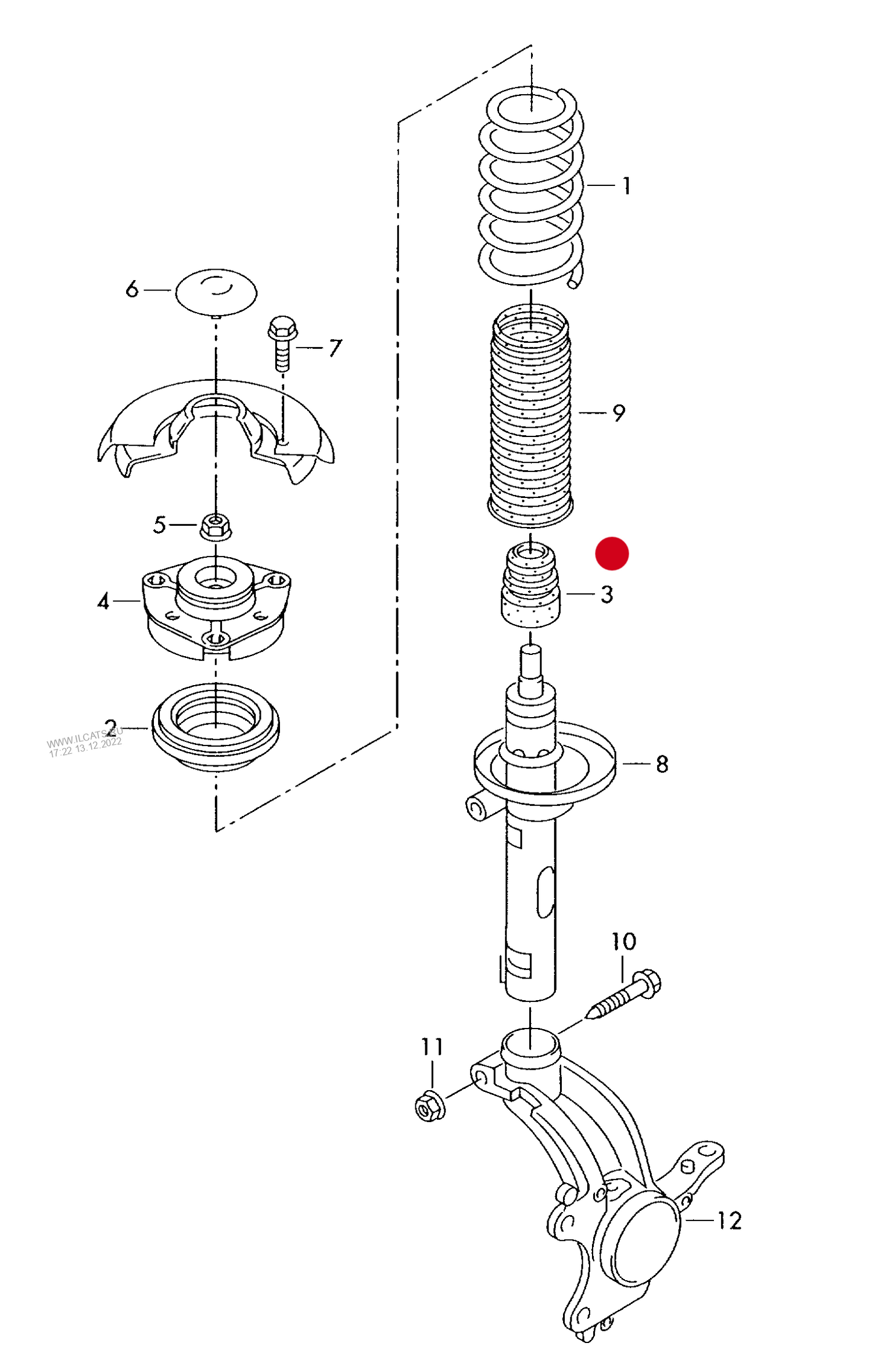 10069 Febi Bump Stop for shock absorber 90mm PR-G07+2UB,PR-A9J+1BA+ 1ZE,1LJ