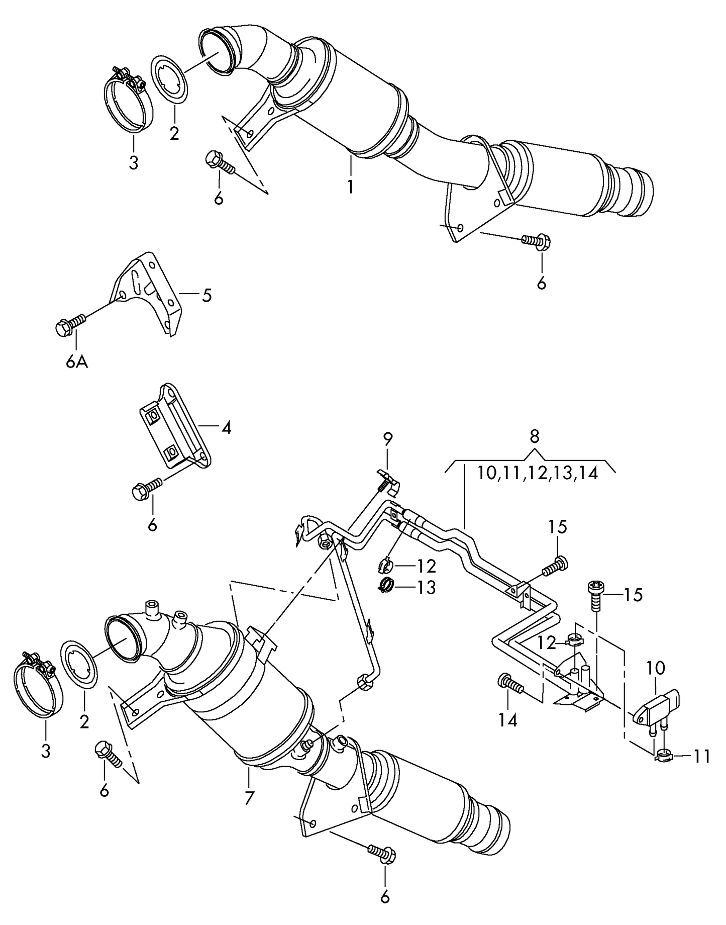 111960 Exhaust DPF Gasket AXB,AXC AXD,AXE,BLJ
